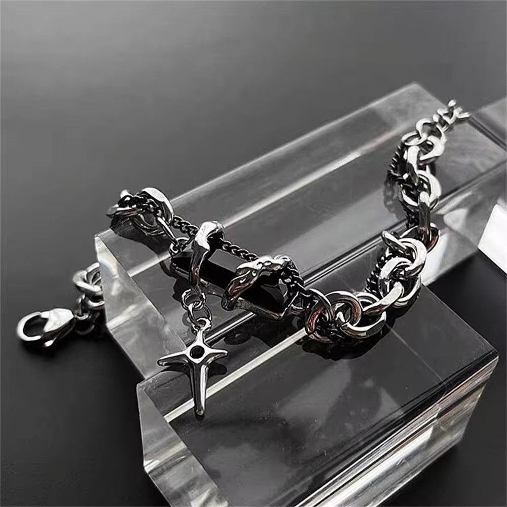 Jewelry × Vintage 2024 Retro Black Zircon Star Bracelet Size ONE SIZE - 5 Thumbnail