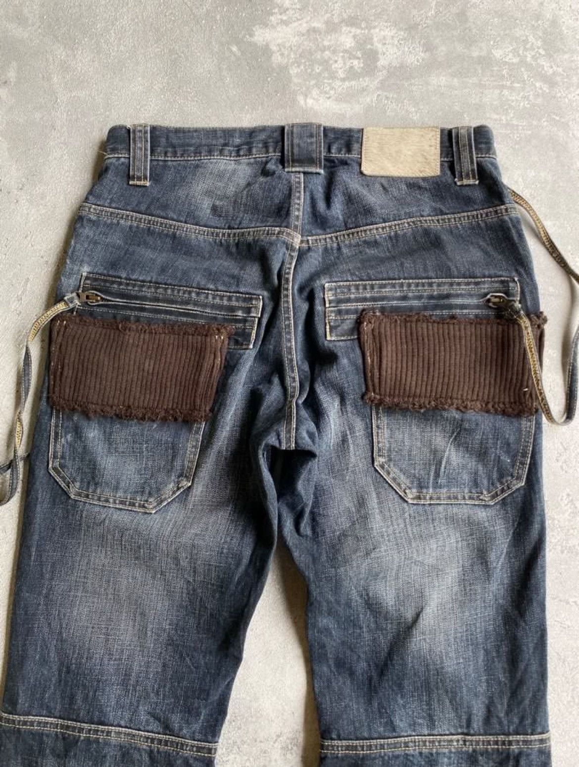 Japanese Brand × Le Grande Bleu (L.G.B.) × PPFM PPFM Bondage Y2K Denim Pants Size US 33 - 5 Thumbnail
