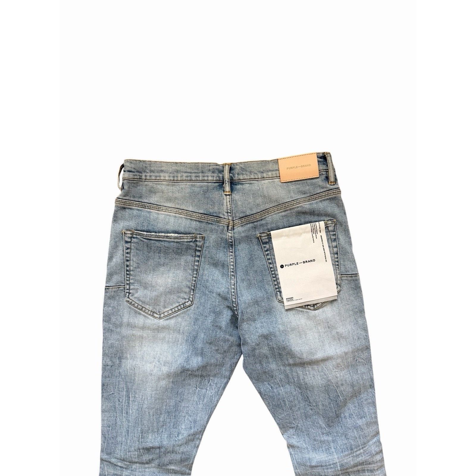 Purple Brand Purple Brand Jeans Men Dropped Slim Blue P002 Size 33/32 Size US 33 - 4 Thumbnail