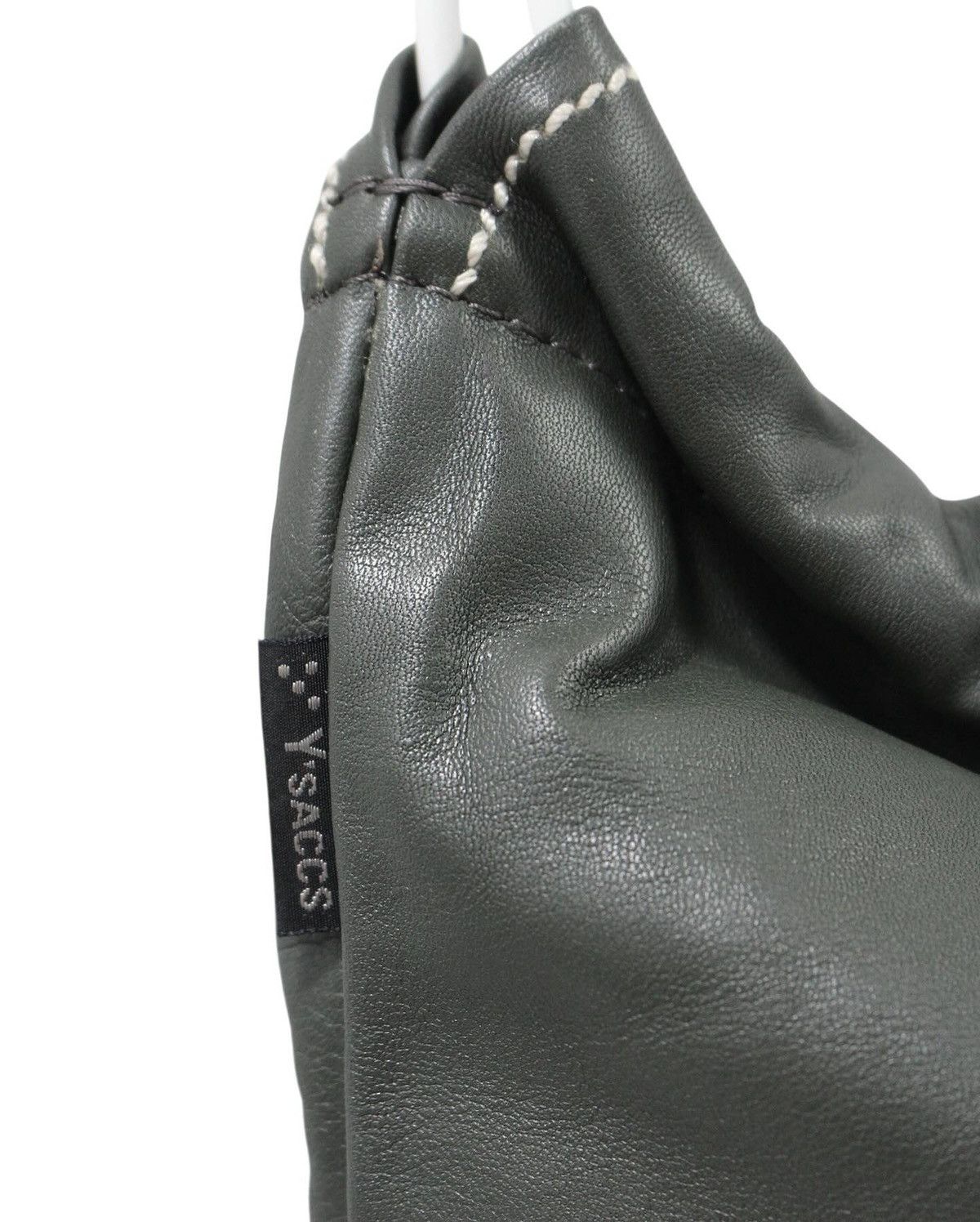 Yohji Yamamoto 2000S Y'SACCS CYLINDRICAL LEATHER BUCKET BAG Size ONE SIZE - 9 Thumbnail