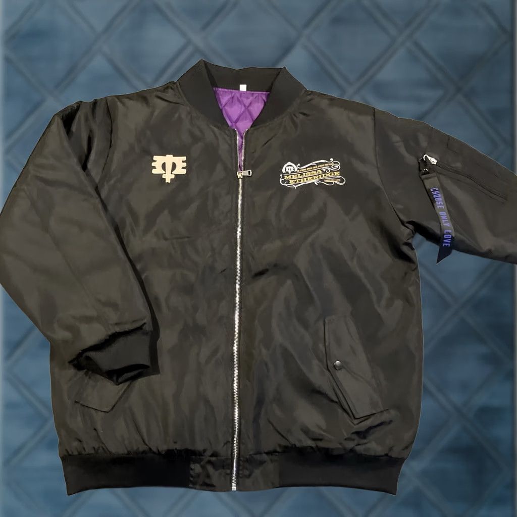 Melissa Melissa Etheridge Choose Only Love Tour Jacket Black Bomber Men's XL NWOT Size US XL / EU 56 / 4 - 1 Thumbnail