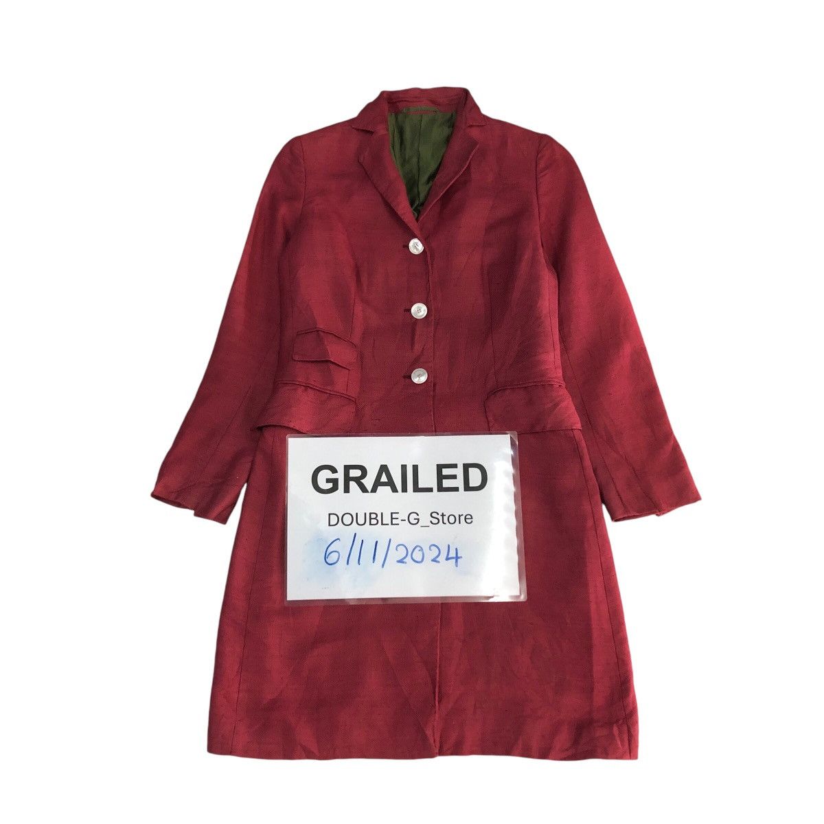 Japanese Brand 📌Vintage Long Jacket Kiton Napoli Made in Italy Size US M / EU 48-50 / 2 - 1 Thumbnail