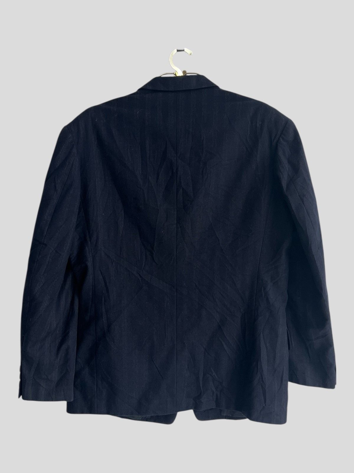 Yohji Yamamoto 1990s YY Mens Pinstriped Casual/Formal Gabardine Blazer Coat Size US M / EU 48-50 / 2 - 3 Thumbnail