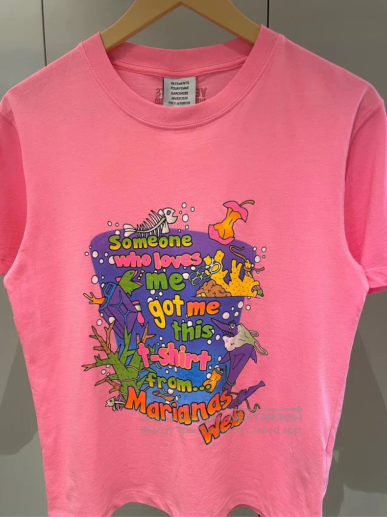 Vetements Vetements Neon Pink Underwater World Printed Short Sleeve Size US S / EU 44-46 / 1 - 5 Thumbnail