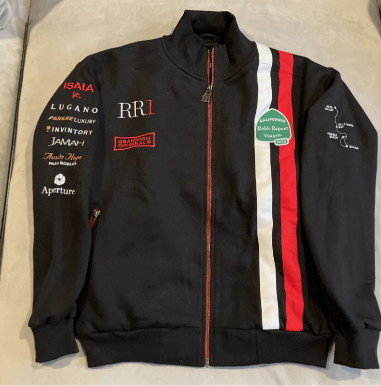 image of Grand Products Robb Report Coastal Road Racing Rally Jacket - Medium in Blue/Navy, Men's