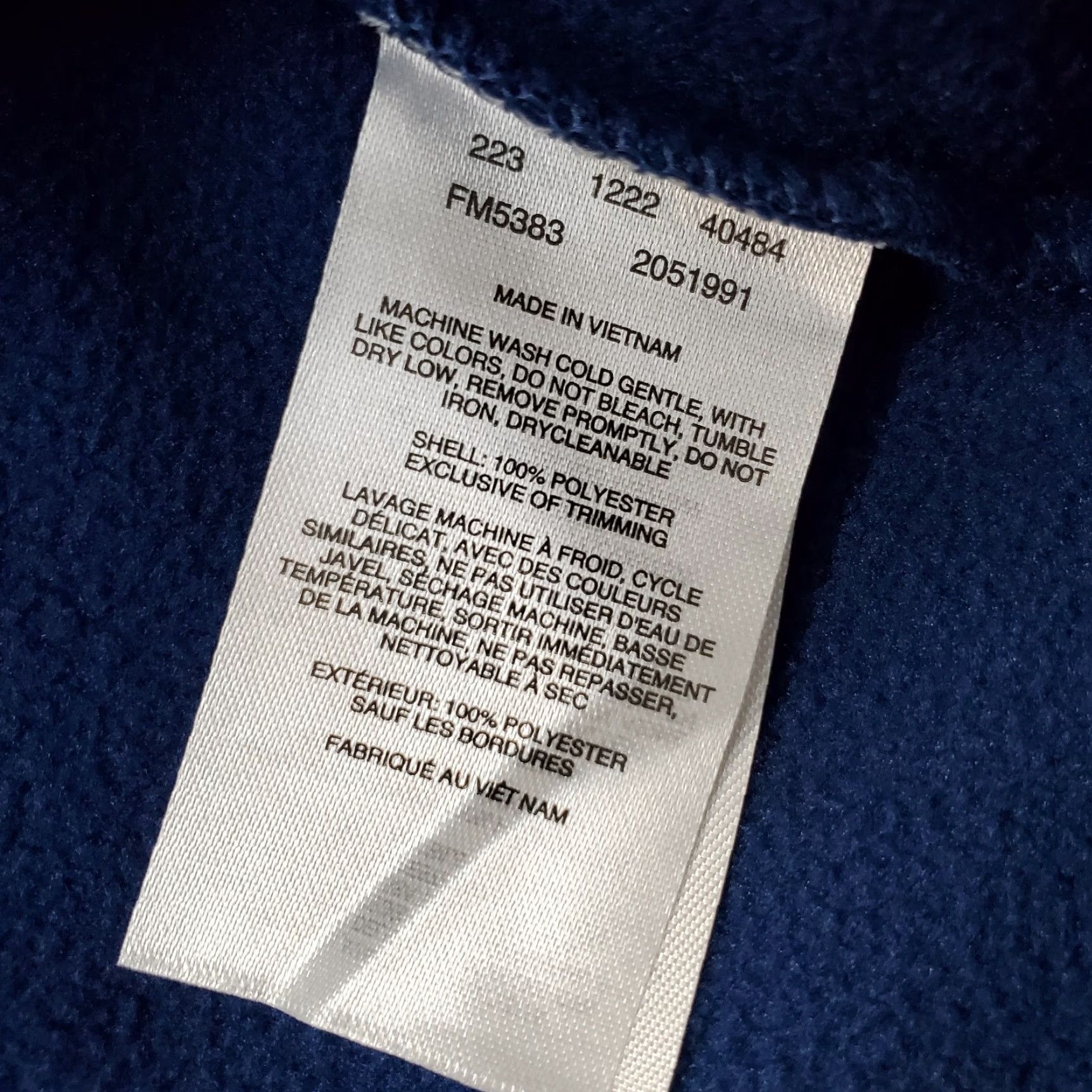 Vintage Columbia Hoodie Mens Small Navy Tie Dye PFG Super Terminal Fleece Lined Pullover Size US S / EU 44-46 / 1 - 8 Thumbnail