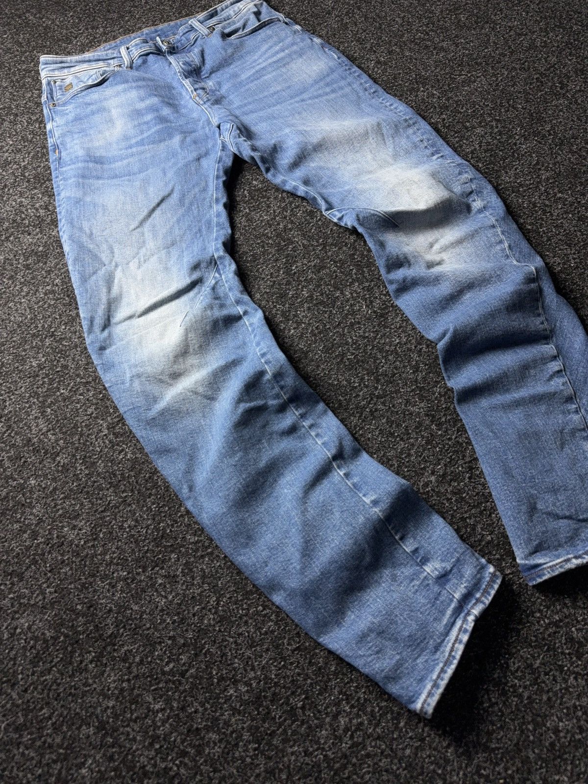 G-Star Vintage G-Star RAW Arc 3D Slim Fit Vintage Light Blue Jeans Size US 32 / EU 48 - 2 Thumbnail