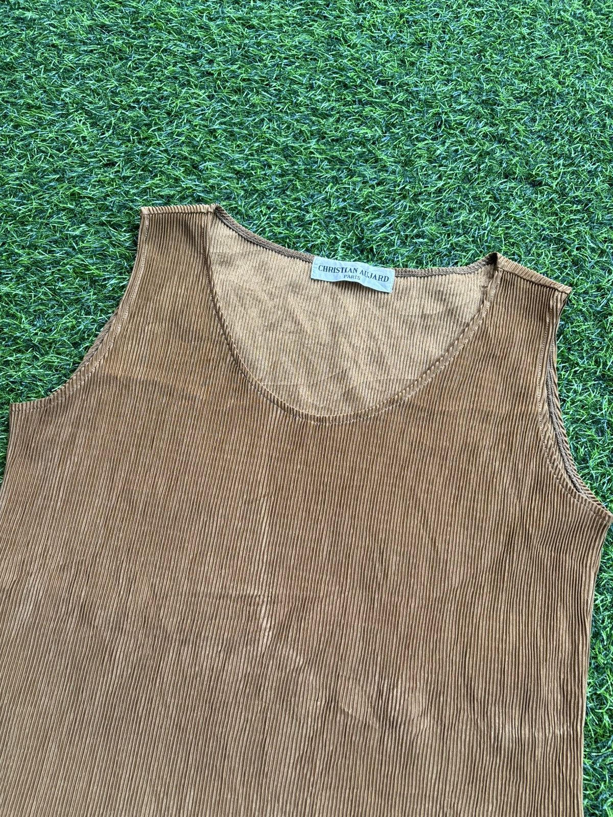 Pleats Please Issey Miyake Christian Aujard Paris Pleats Please Style Tank top Size ONE SIZE - 3 Thumbnail