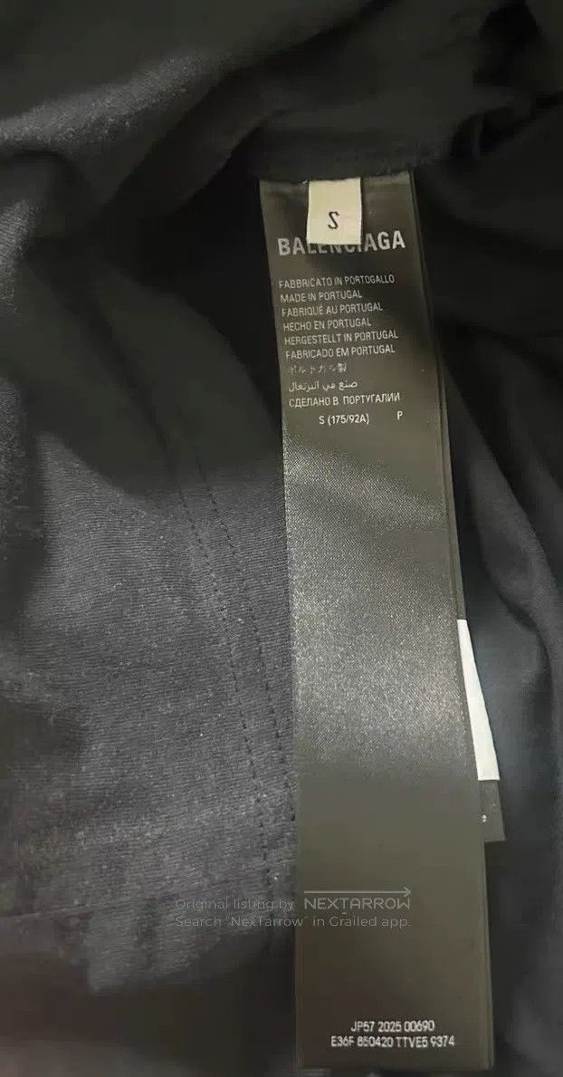 Balenciaga Balenciaga Tape Distressed Gradient Long Sleeve T-Shirt Size US S / EU 44-46 / 1 - 4 Thumbnail