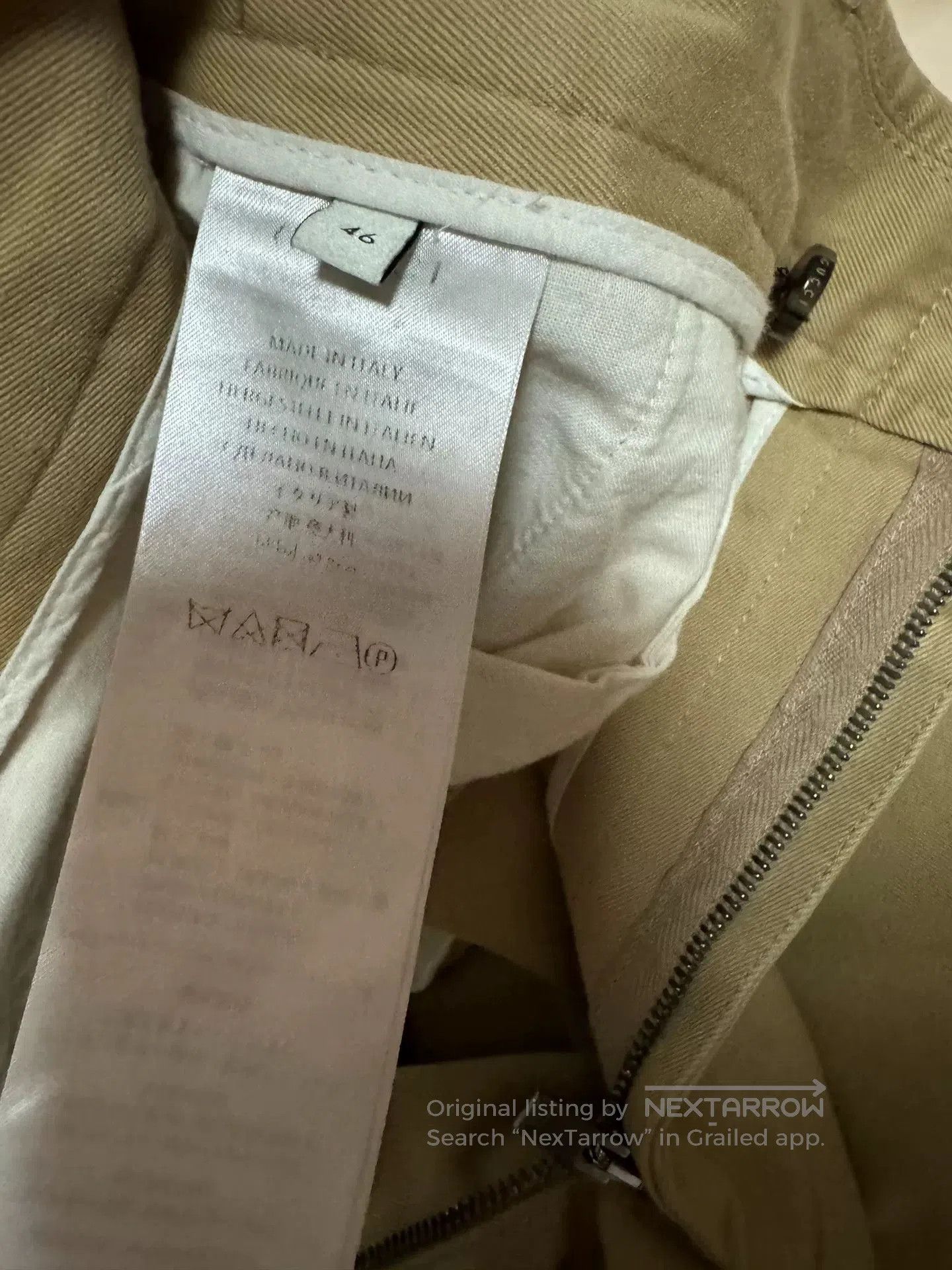 Gucci gucci casual trousers in light beige color. Size US 34 / EU 50 - 5 Thumbnail
