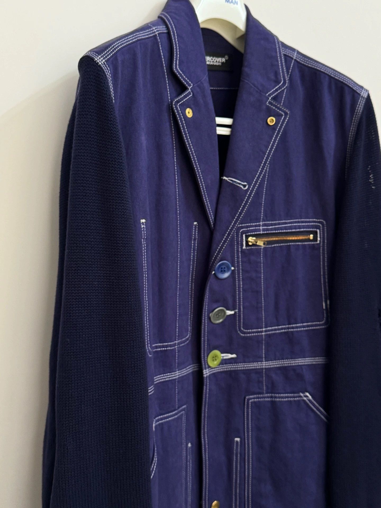 Undercover Undercover Undercoverism Blocked Worn Fur-sleeved Size 3 Size US L / EU 52-54 / 3 - 6 Thumbnail