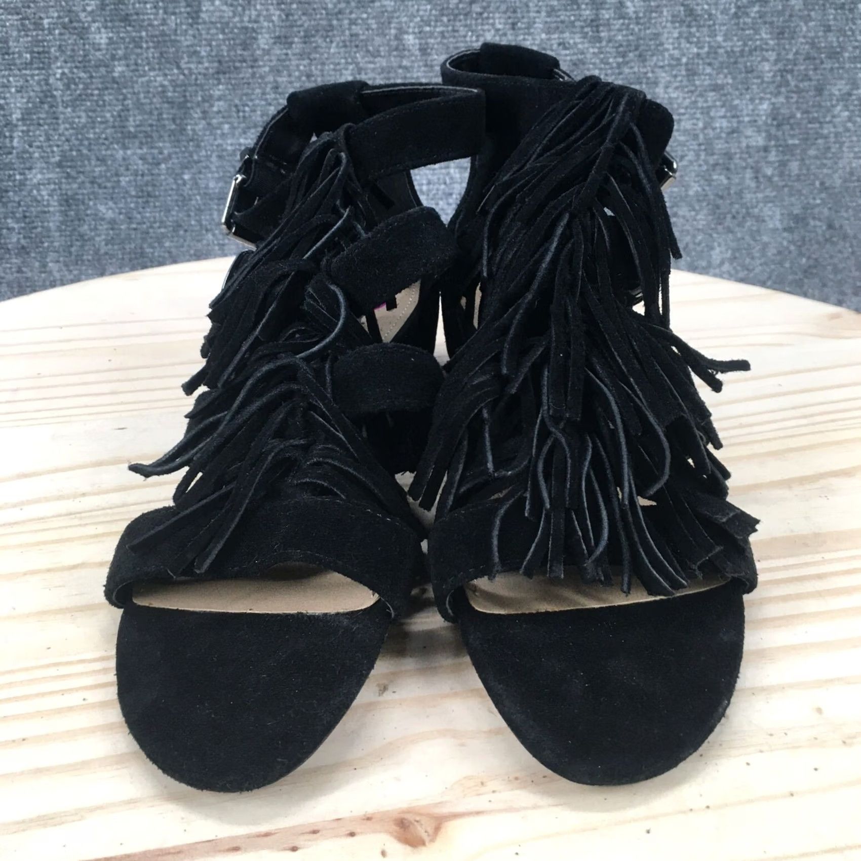 Kenneth Cole Kenneth Cole Reaction Sandals Womens 8 M Audre Struck Gladiator Black Leather Sandal Gladiator Shoes Womens 8 Black Leather Size US 8 / IT 38 - 4 Thumbnail