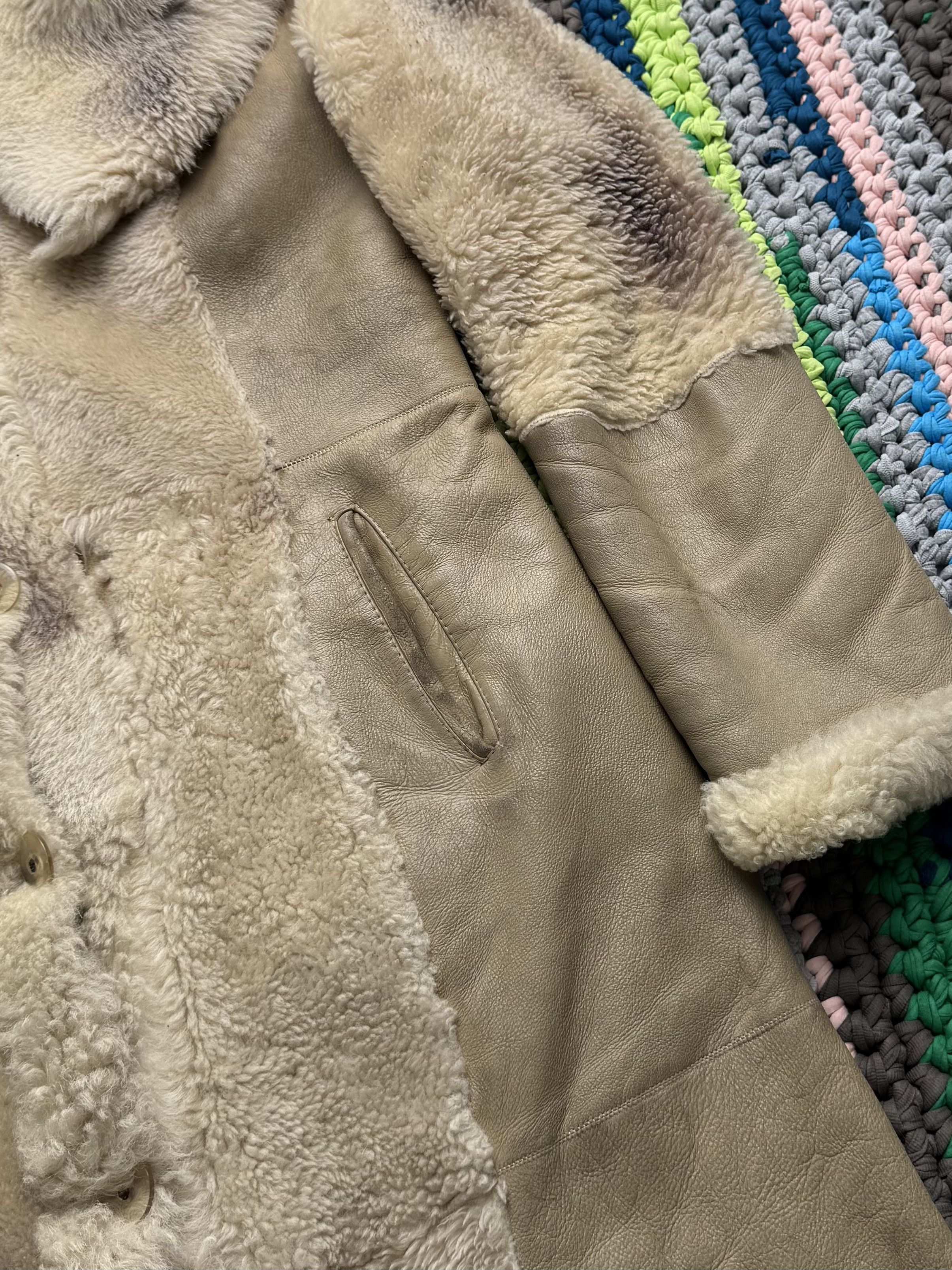 Vintage Vintage Real Sheepskin Hooded Coat (ET1)(D15) Size XL / US 12-14 / IT 48-50 - 10 Thumbnail
