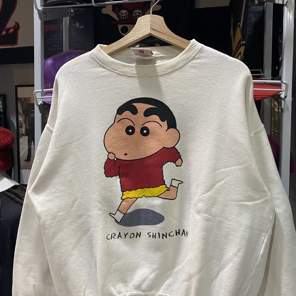 Anime VINTAGE‼️CRAYON SHIN CHAN Anime Cartoon Sweatshirts Size US L / EU 52-54 / 3 - 3 Thumbnail