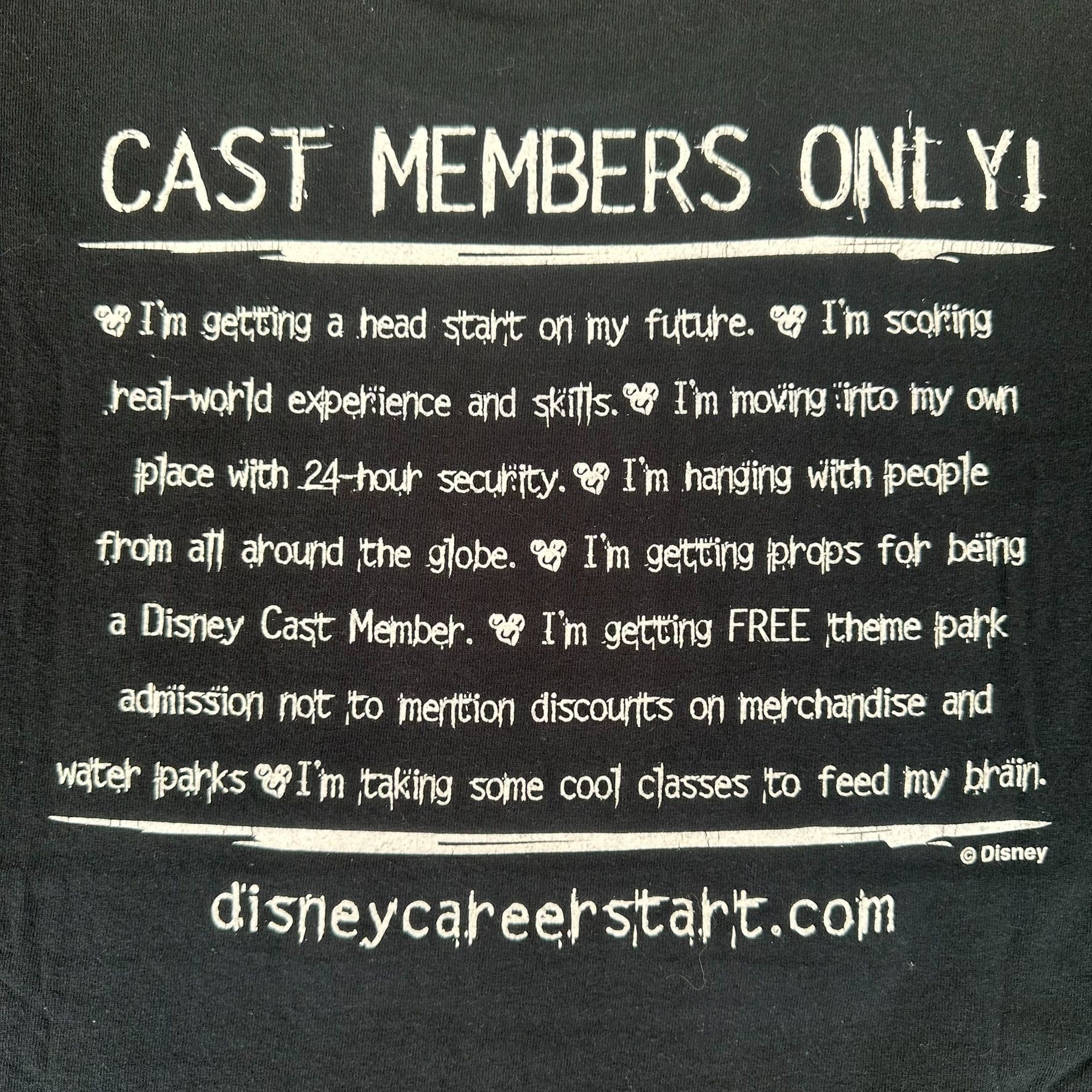 Gildan Vintage Y2K Disney CareerStart T-Shirt CMO Cast Member Emplo Size US L / EU 52-54 / 3 - 4 Thumbnail