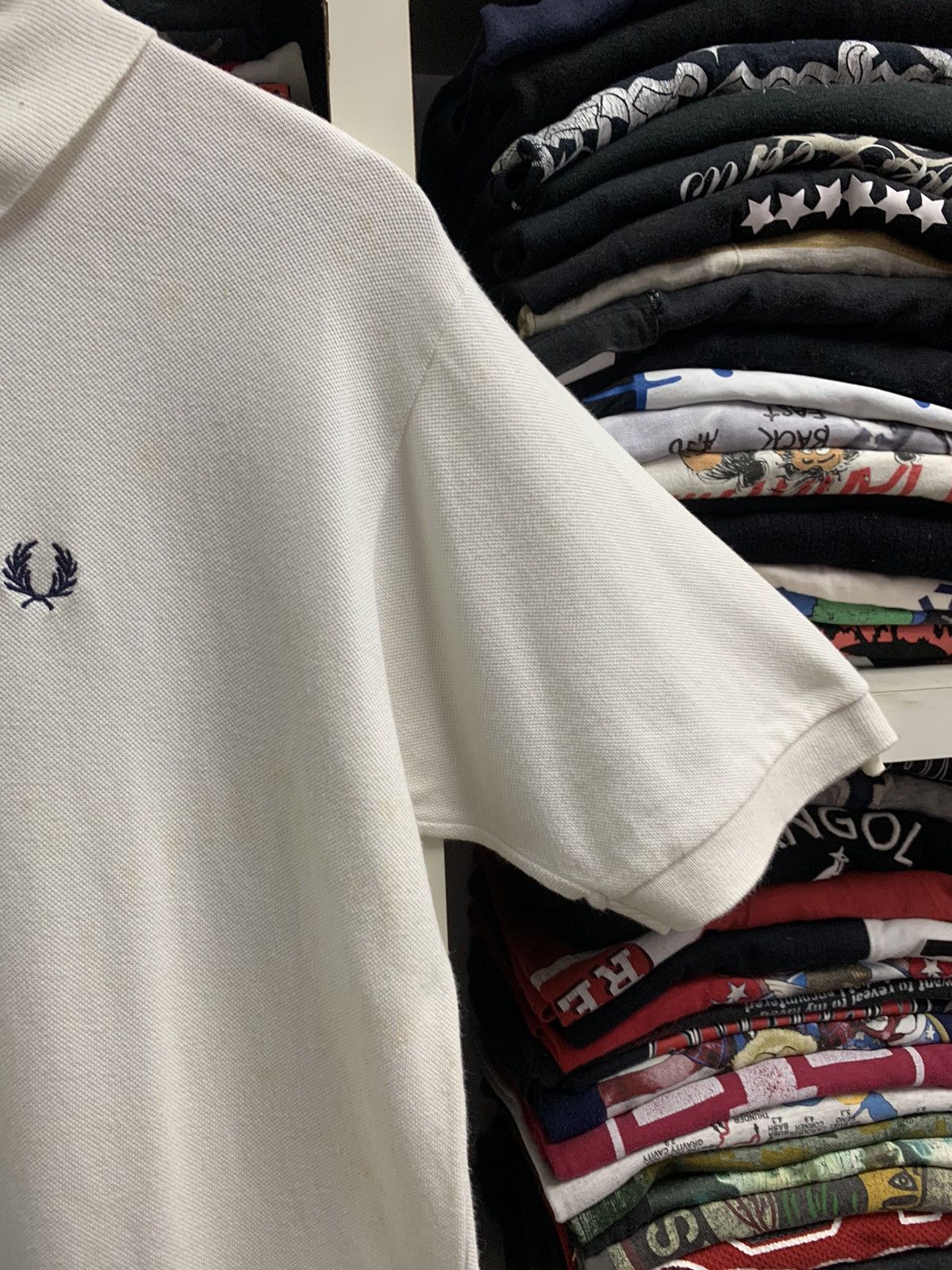 Fred Perry × Vintage Vintage Fred Perry Made England White Polo Size US XS / EU 42 / 0 - 7 Thumbnail