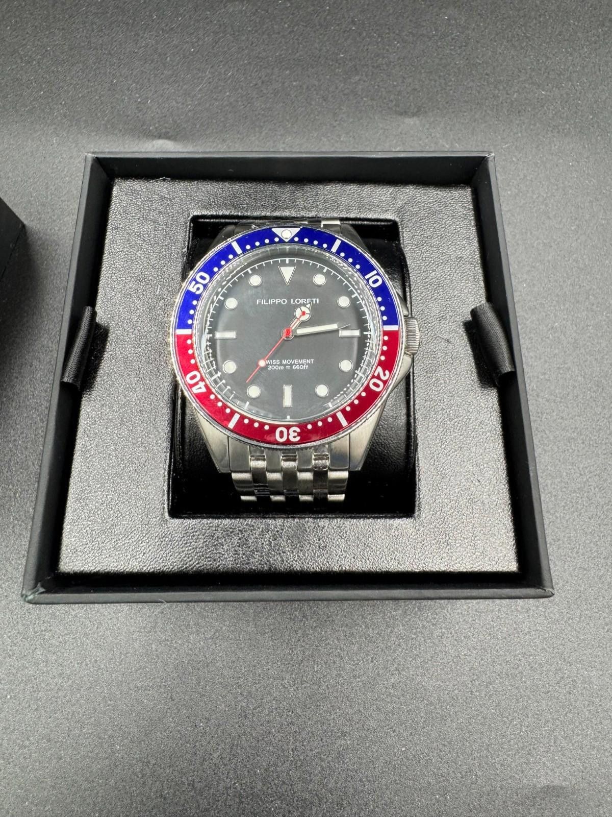 Other Brand New Filippo Loreti Subacqueo Red Blue Pepsi Bezel Dive Size ONE SIZE - 1 Thumbnail