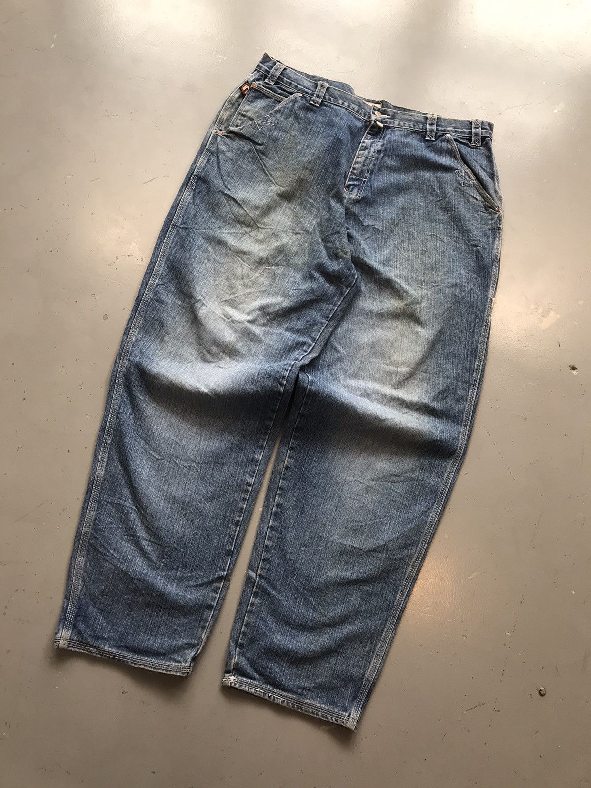 Ecko Unltd. × Vintage Vintage Ecko UNLTD baggy fit big pockets cargodenim Size US 41 - 2 Thumbnail