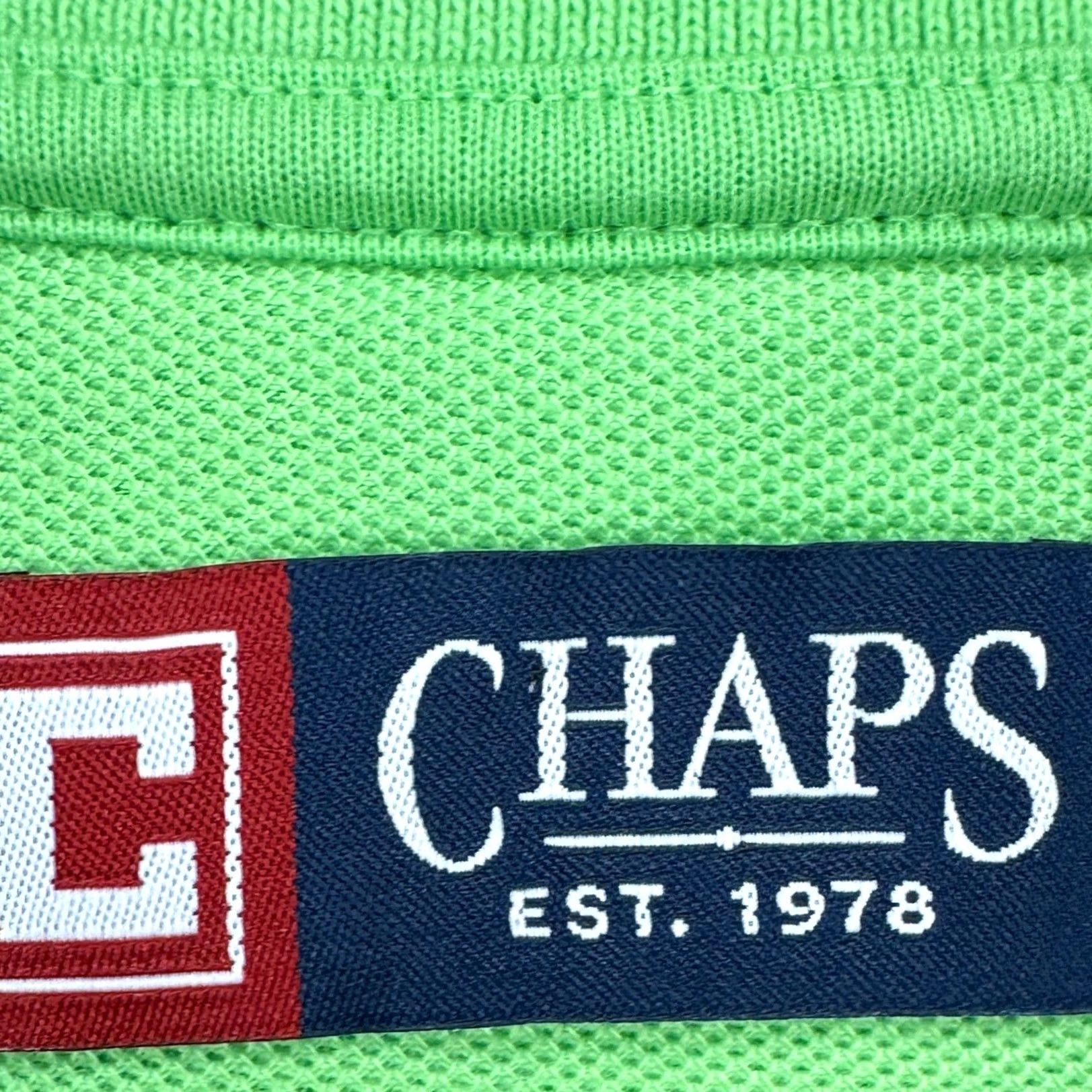 Chaps Chaps Polo Shirt XL Lime Green Rugby Logo Cotton Short Sleeve Casual NEW Mens Polo Shirt XL Lime Green Rugby Logo Cotton Short Sleeve Size US XL / EU 56 / 4 - 5 Thumbnail
