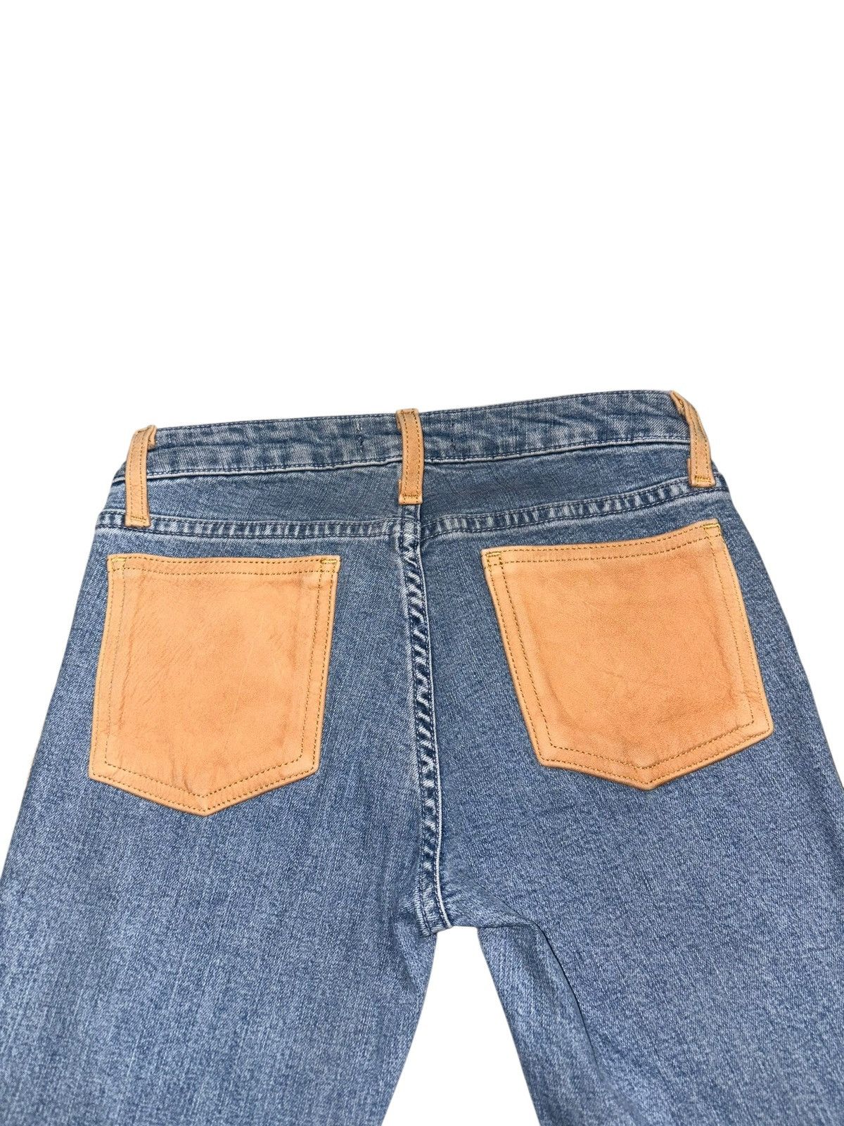Acne Studios SS10 Acne Kex Biker Leather Strip Jeans Denim Patchwork west Size US 28 / EU 44 - 4 Thumbnail