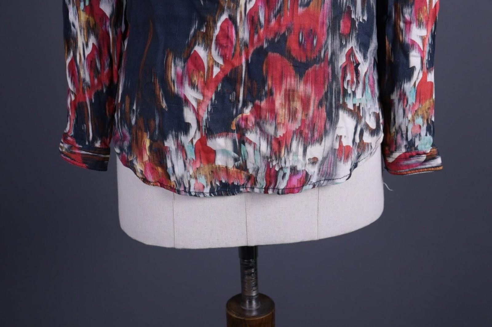 Designer Emily Van Den Bergh Multicolor Henley Shirt Size 36 / S Size M / US 6-8 / IT 42-44 - 3 Thumbnail
