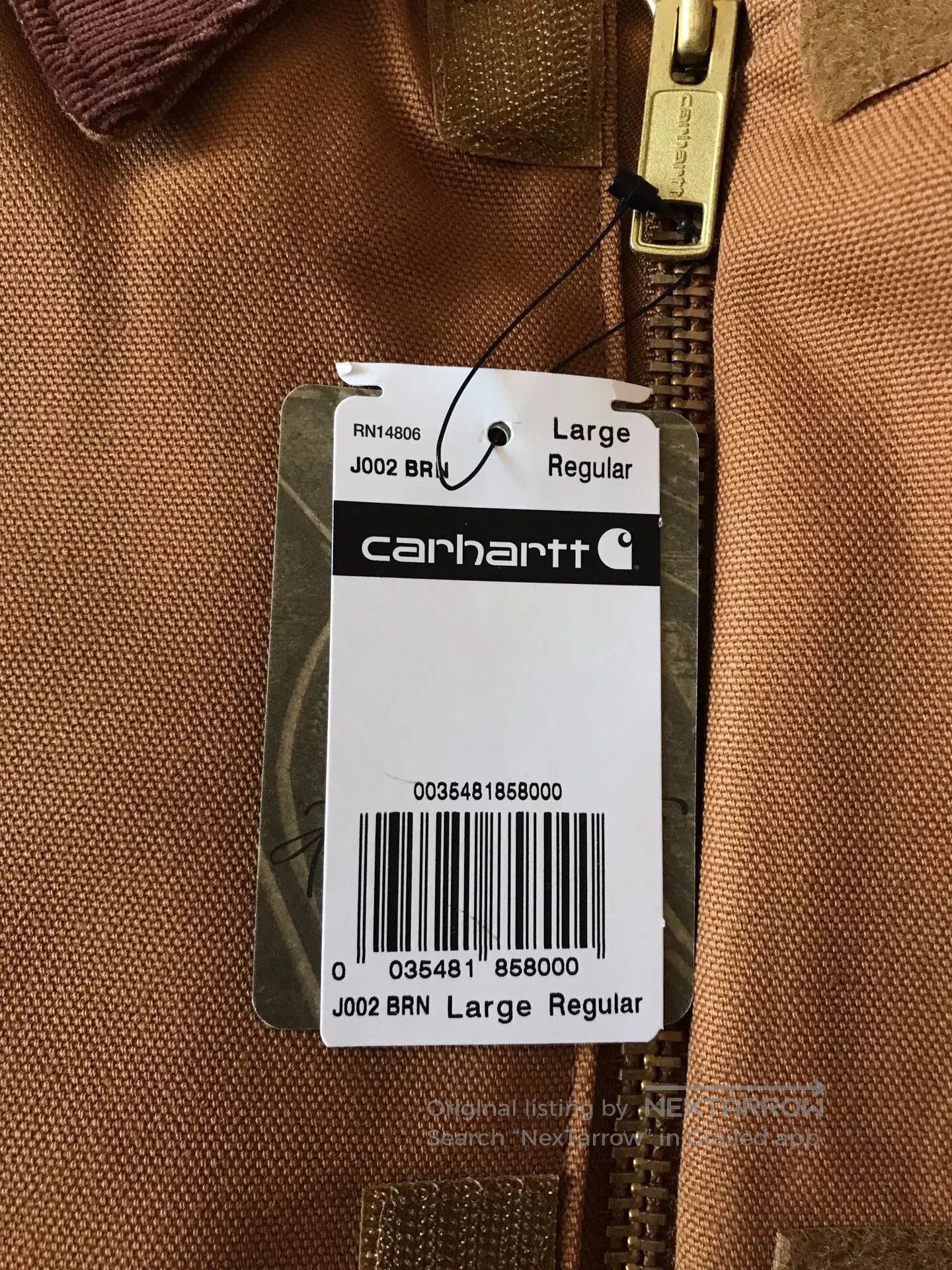 Carhartt Carhartt J002 Canvas Work Jacket. Size US L / EU 52-54 / 3 - 8 Thumbnail