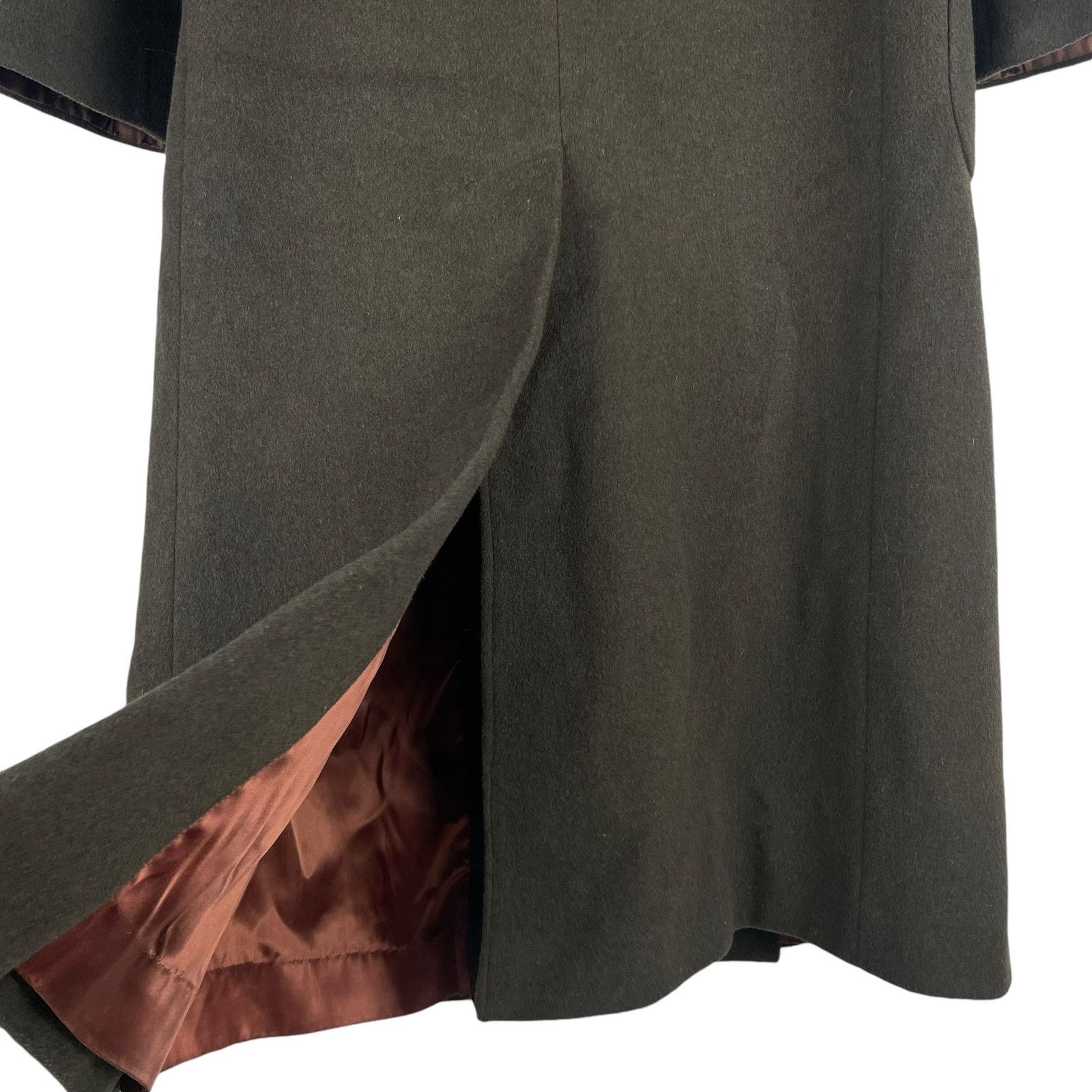 Other Talbots Wool Cashmere Silk Blend Long Coat Green Size 1X Size XL / US 12-14 / IT 48-50 - 8 Thumbnail