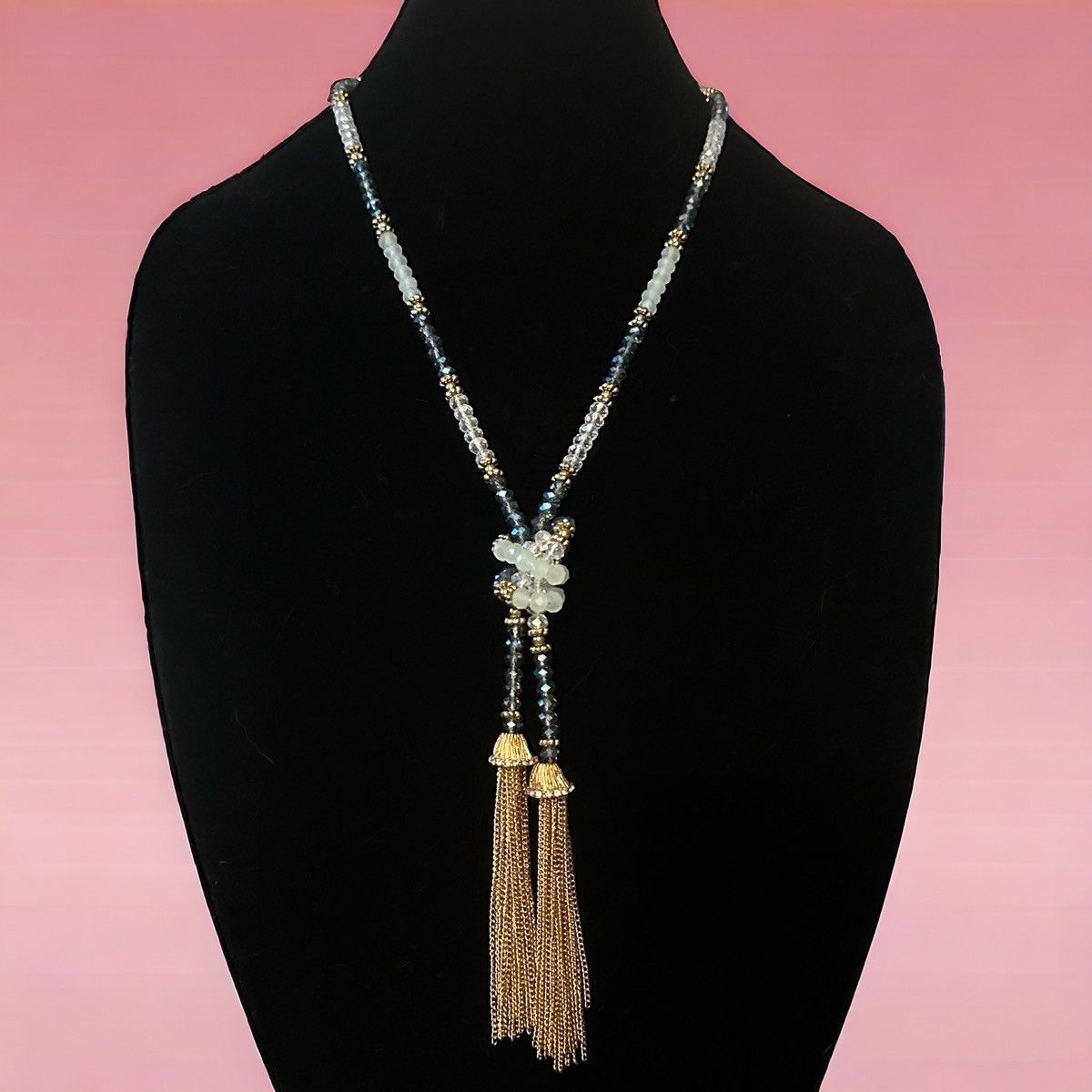 Other Crystal bead lariat necklace Size ONE SIZE - 1 Thumbnail