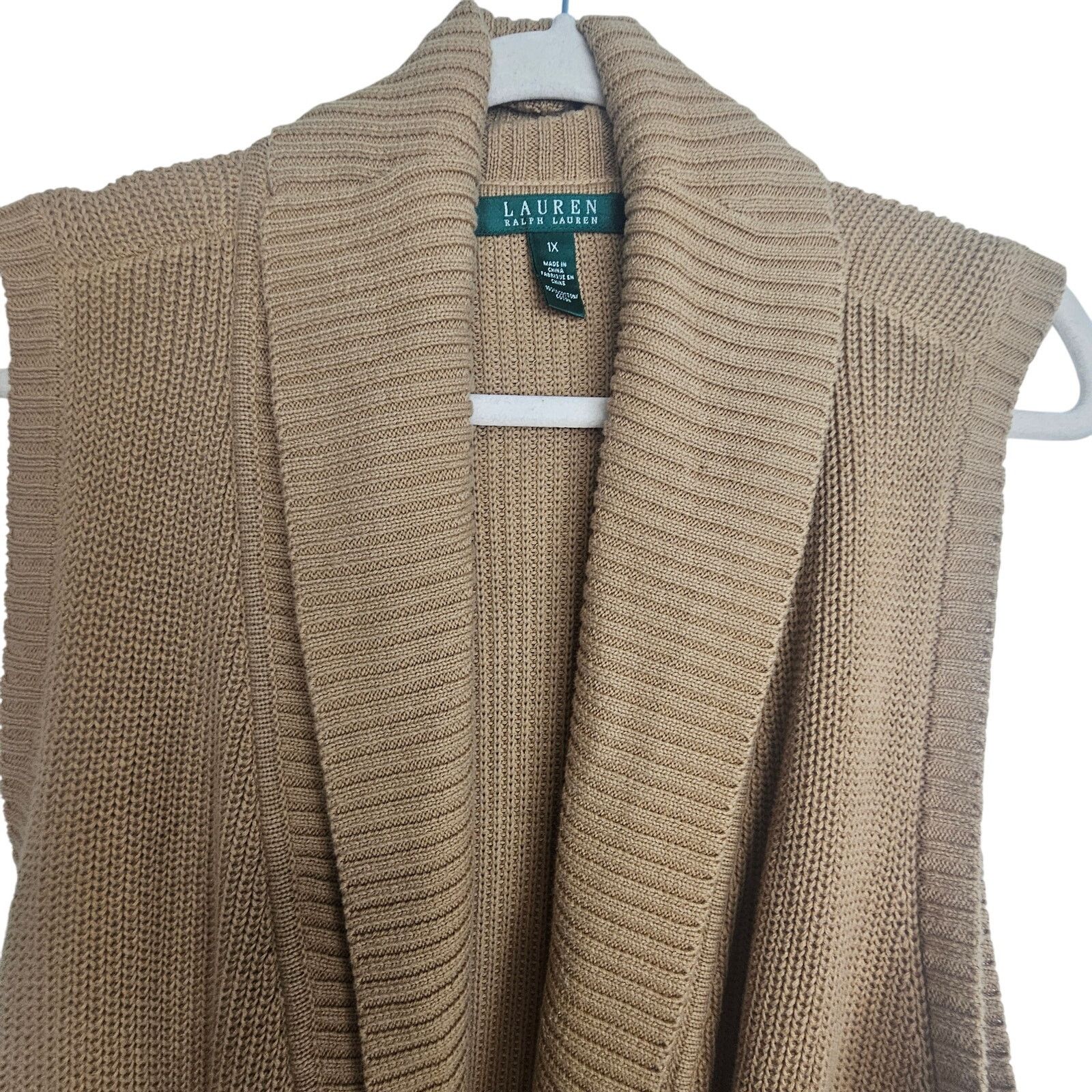 Ralph Lauren Lauren Ralph Lauren Womens Cardigan Sweater Vest 1X Preppy Size XL / US 12-14 / IT 48-50 - 2 Thumbnail