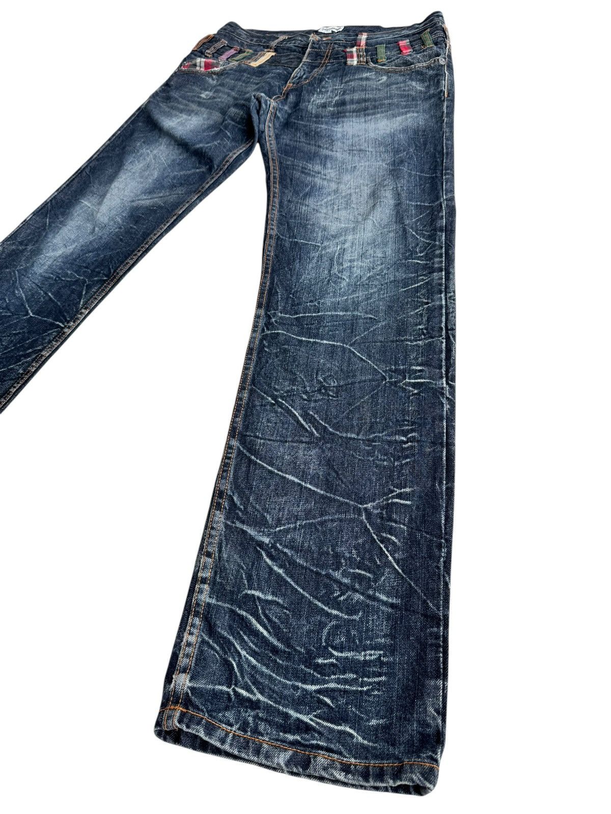 Japanese Brand 🔥Japanese Brand Nylaus Double Waist Distressed Jeans Size US 34 / EU 50 - 4 Thumbnail