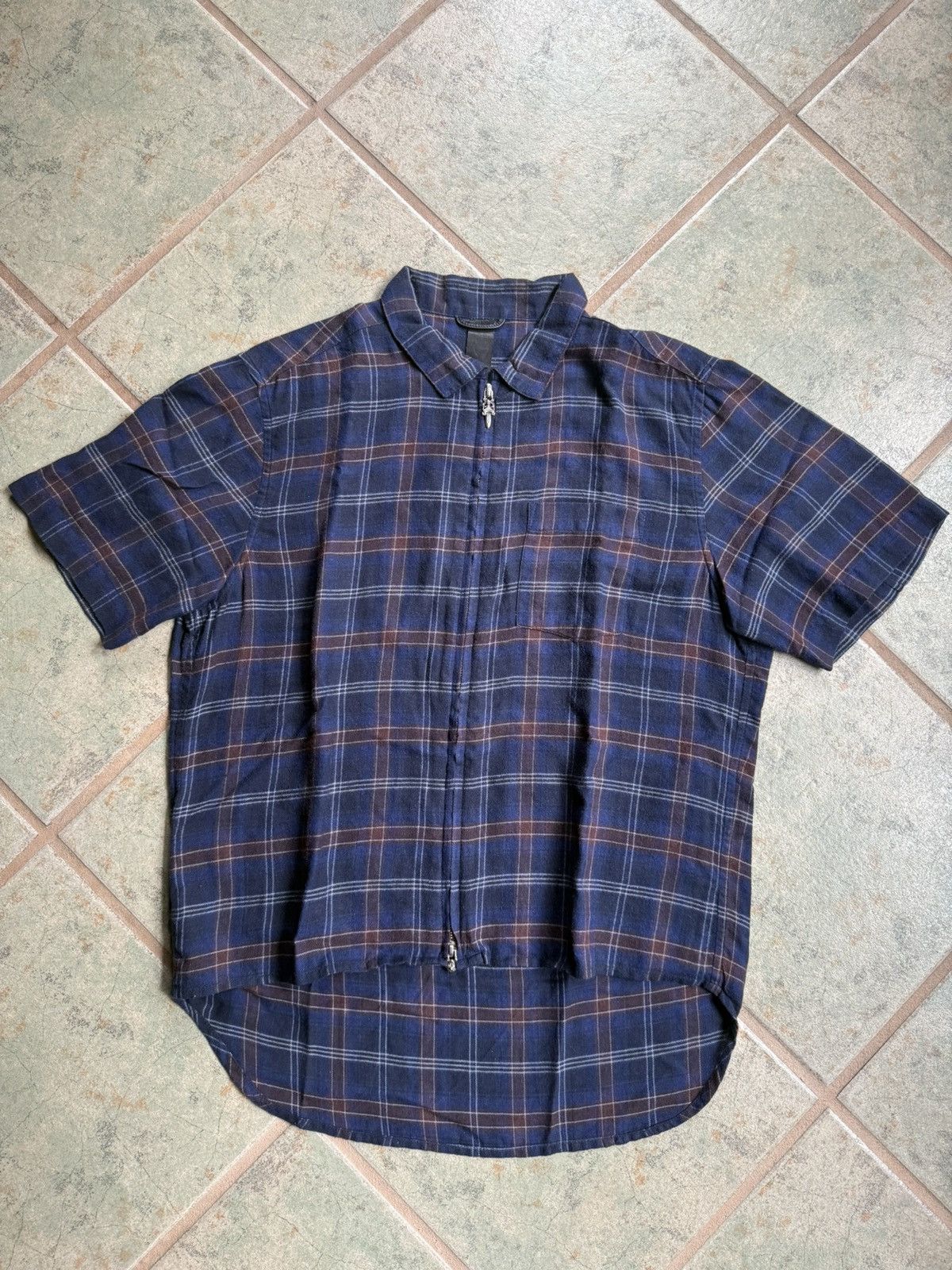 Chrome Hearts Heywood Dagger Double Zip Flannel Shirt Size US S / EU 44-46 / 1 - 1 Thumbnail