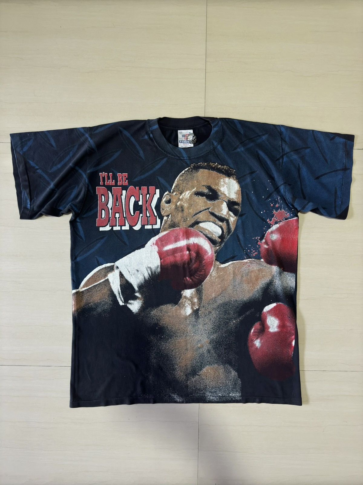 Vintage May 1995 Mike Tyson 90’s Champion Boxing AOP T-America Shirt Size US XL / EU 56 / 4 - 3 Thumbnail