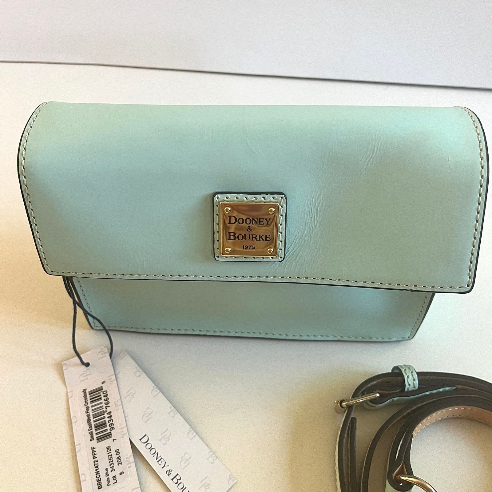 Dooney & Bourke Dooney & Bourke Leather East West Flap, Crossbody Bag, Blue Size ONE SIZE - 9 Thumbnail
