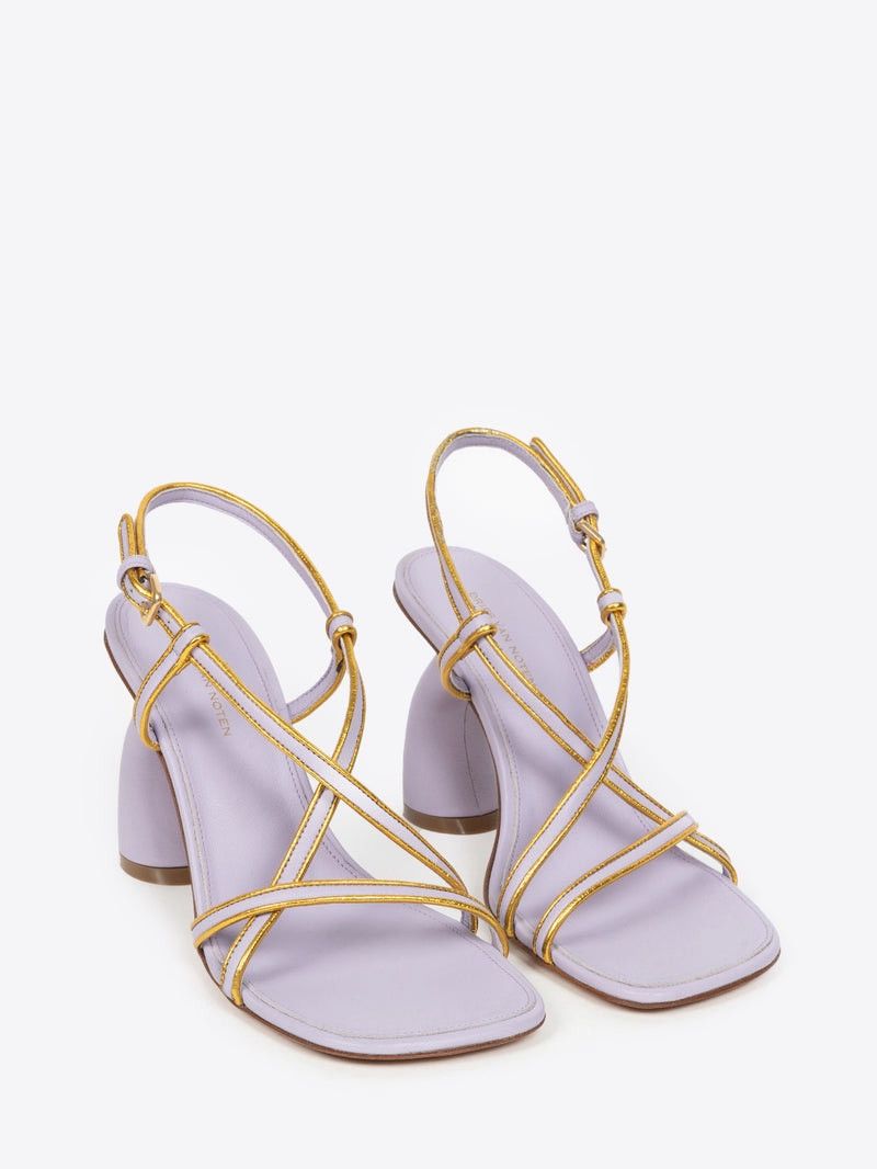 Dries Van Noten Dries Van noten Lilac Gold Trimmed Sandals Size 40 EU 10 US Size US 9 / IT 39 - 2 Thumbnail