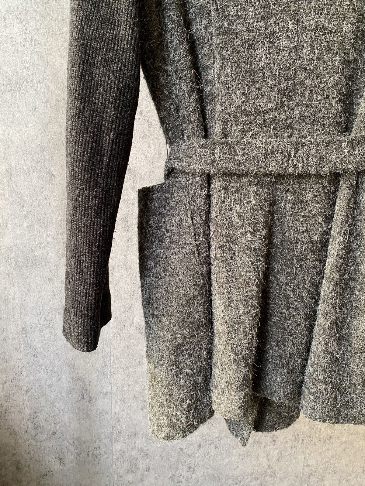 Yohji Yamamoto Atto Cuore Japan Designer Wool Fur Hoodie Jacket Size US S / EU 44-46 / 1 - 9 Thumbnail