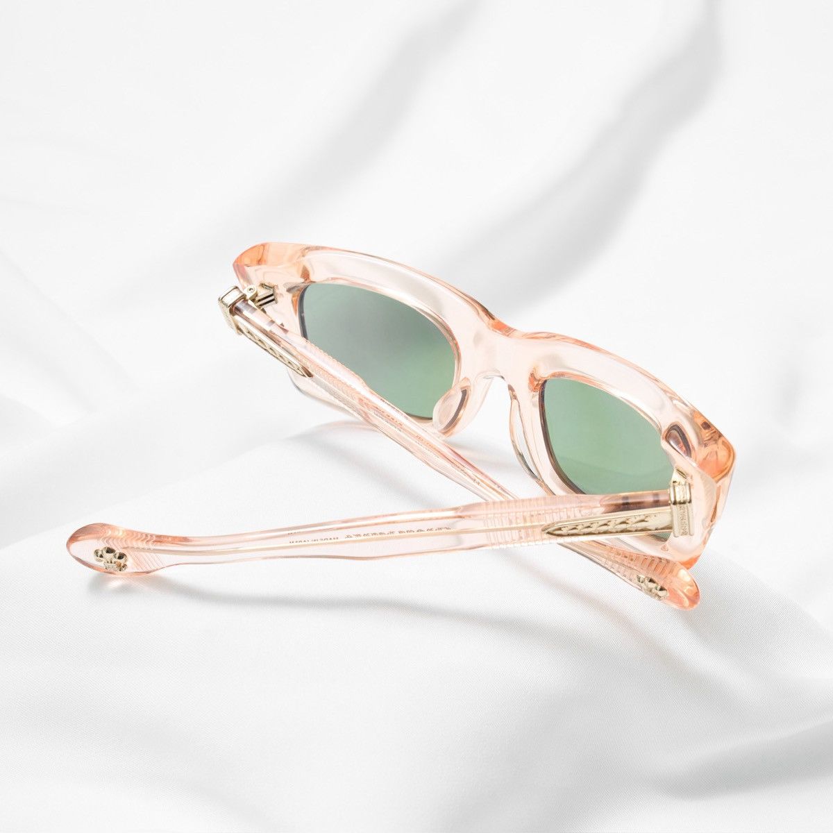 Chrome Hearts CHROME HEARTS STEEZIN PINK CRYSTAL SUNGLASSES Size ONE SIZE - 7 Thumbnail