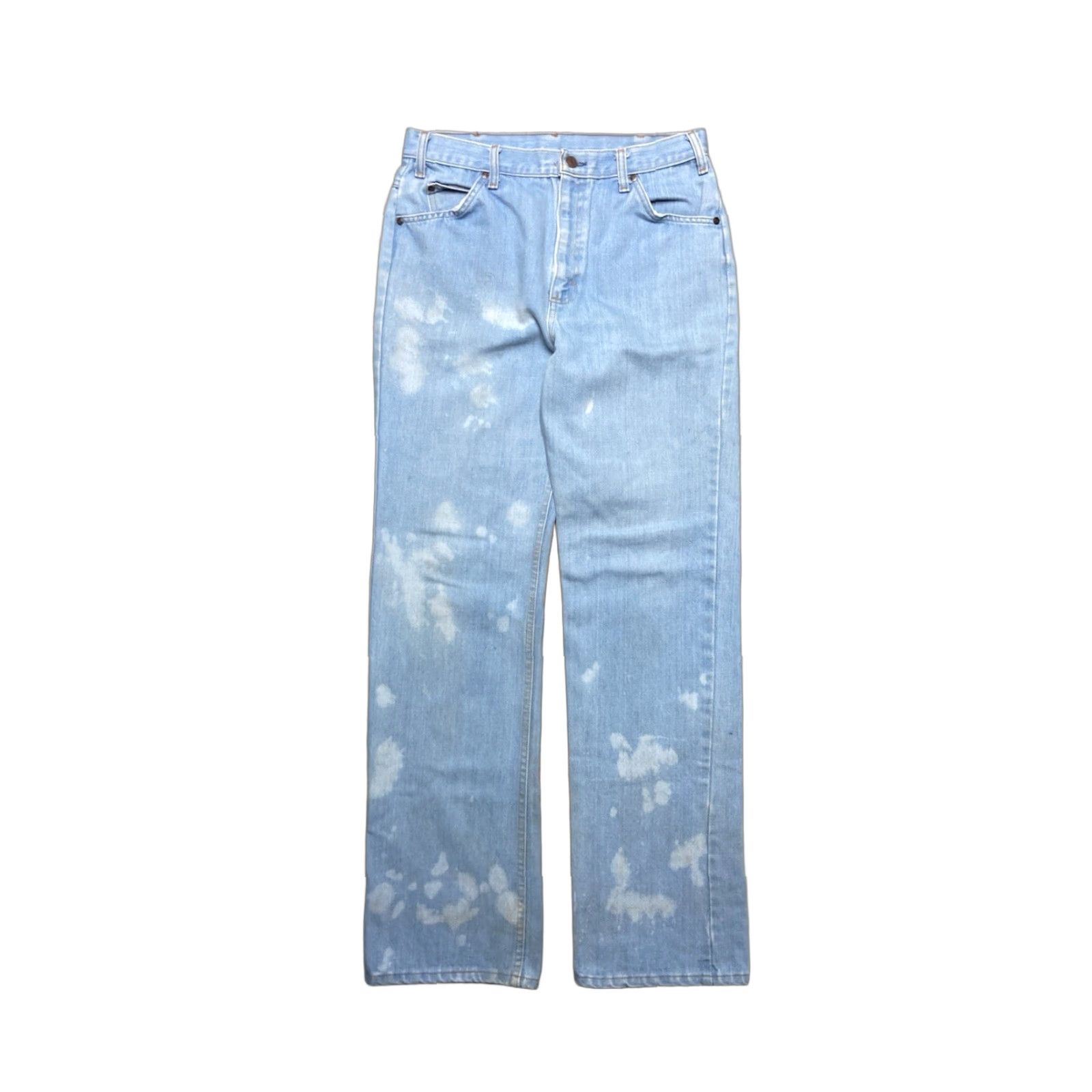 Denime VINTAGE 70s denim blue jeans bootcut flare faded light wash hippie 31x33 Mens Jeans Bootcut Hippie 70s Light Wash Blue Denim Size US 31 - 1 Thumbnail