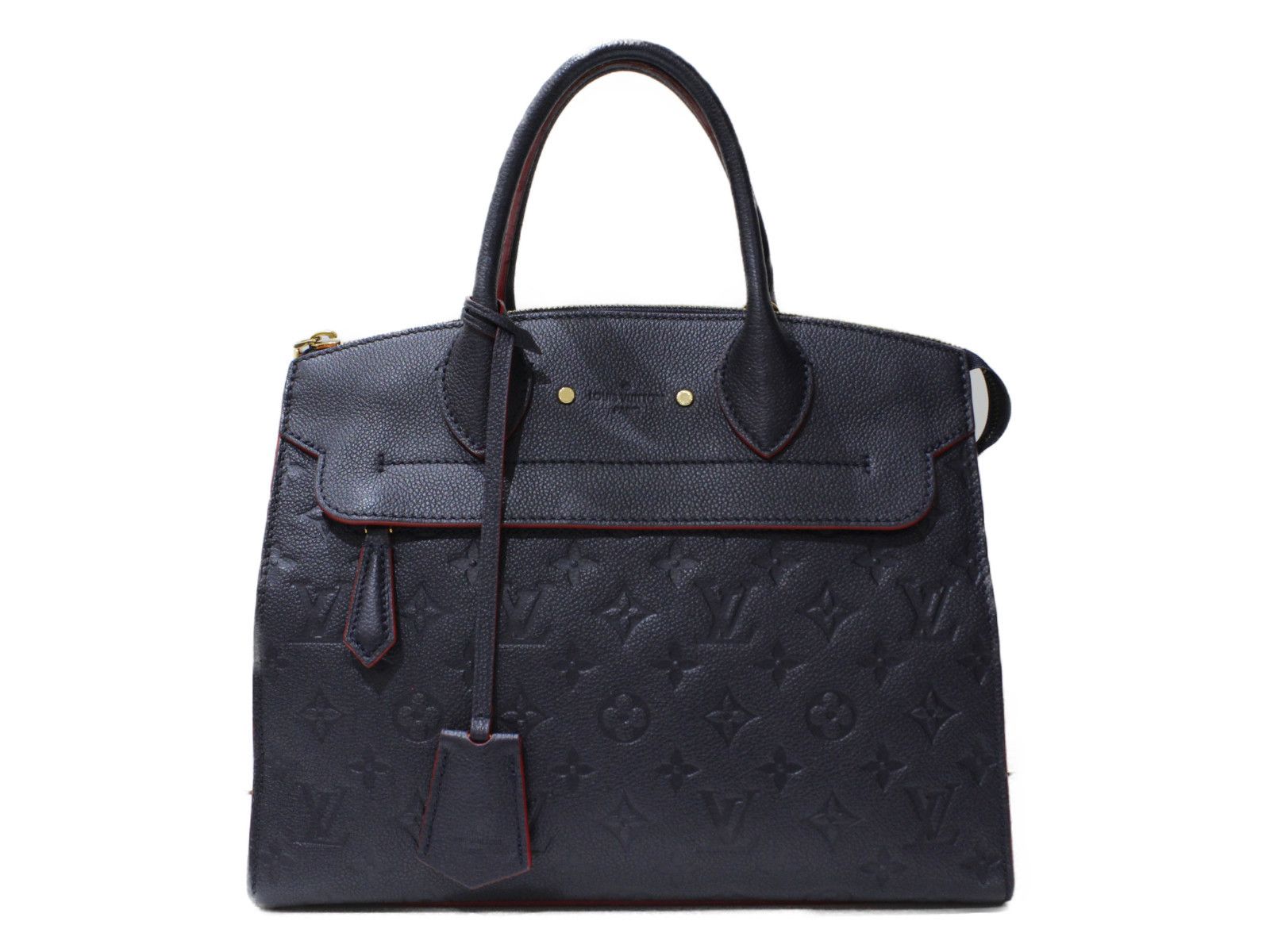 Louis Vuitton Pont Neuf MM Emplant Marine Rouge Navy Shoulder Bag