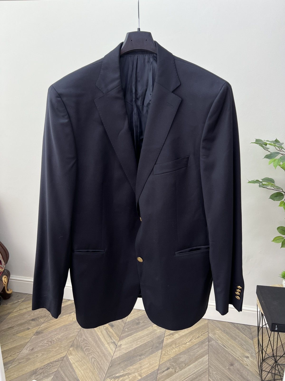 Other Vintage Eduard Dressler Blazer Wool Gold Buttons Classic Size 50R - 1 Thumbnail