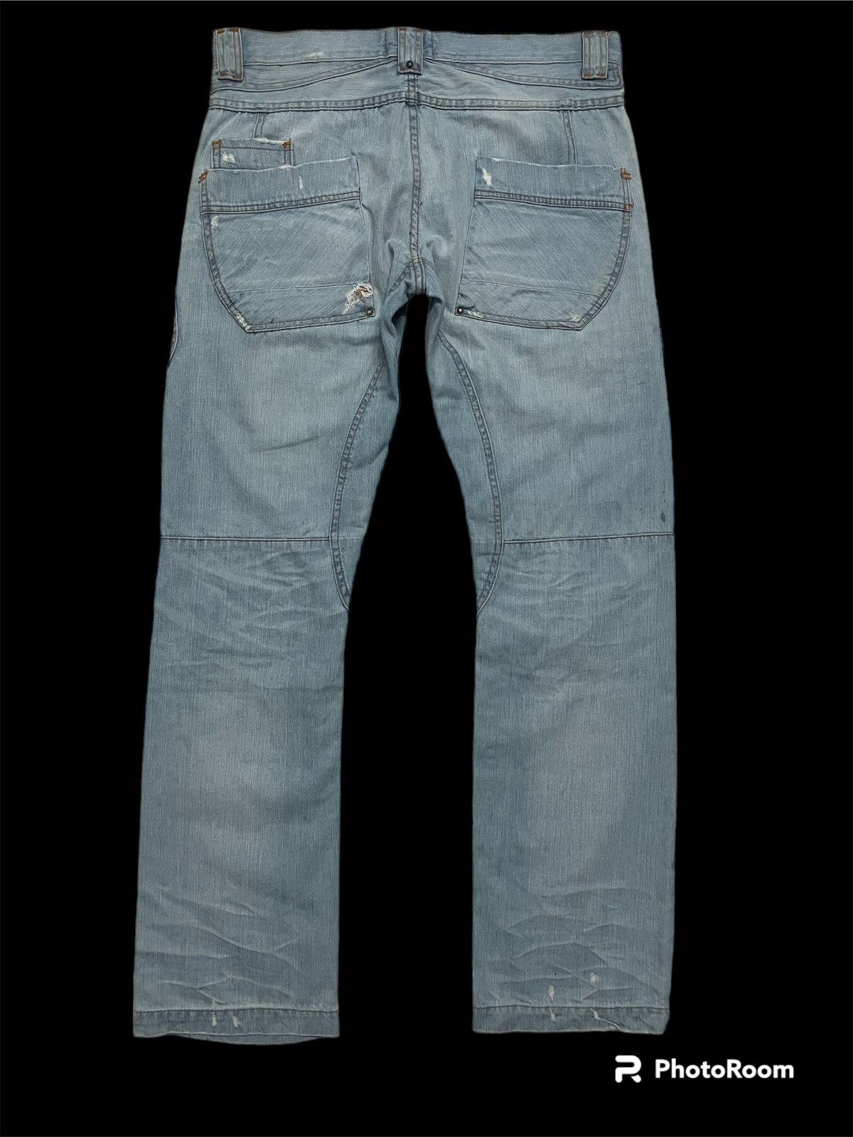 Japanese Brand RARE!! JAPANESE SICKO NINETEEN BUSHPANT MULTIPOCKET JEANS Size US 37 - 4 Thumbnail