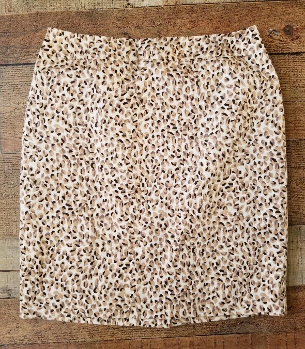 Designer Valerie Bertinelli Skirt Size 8 Animal Print Pencil Size 30" / US 8 / IT 44 - 1 Thumbnail