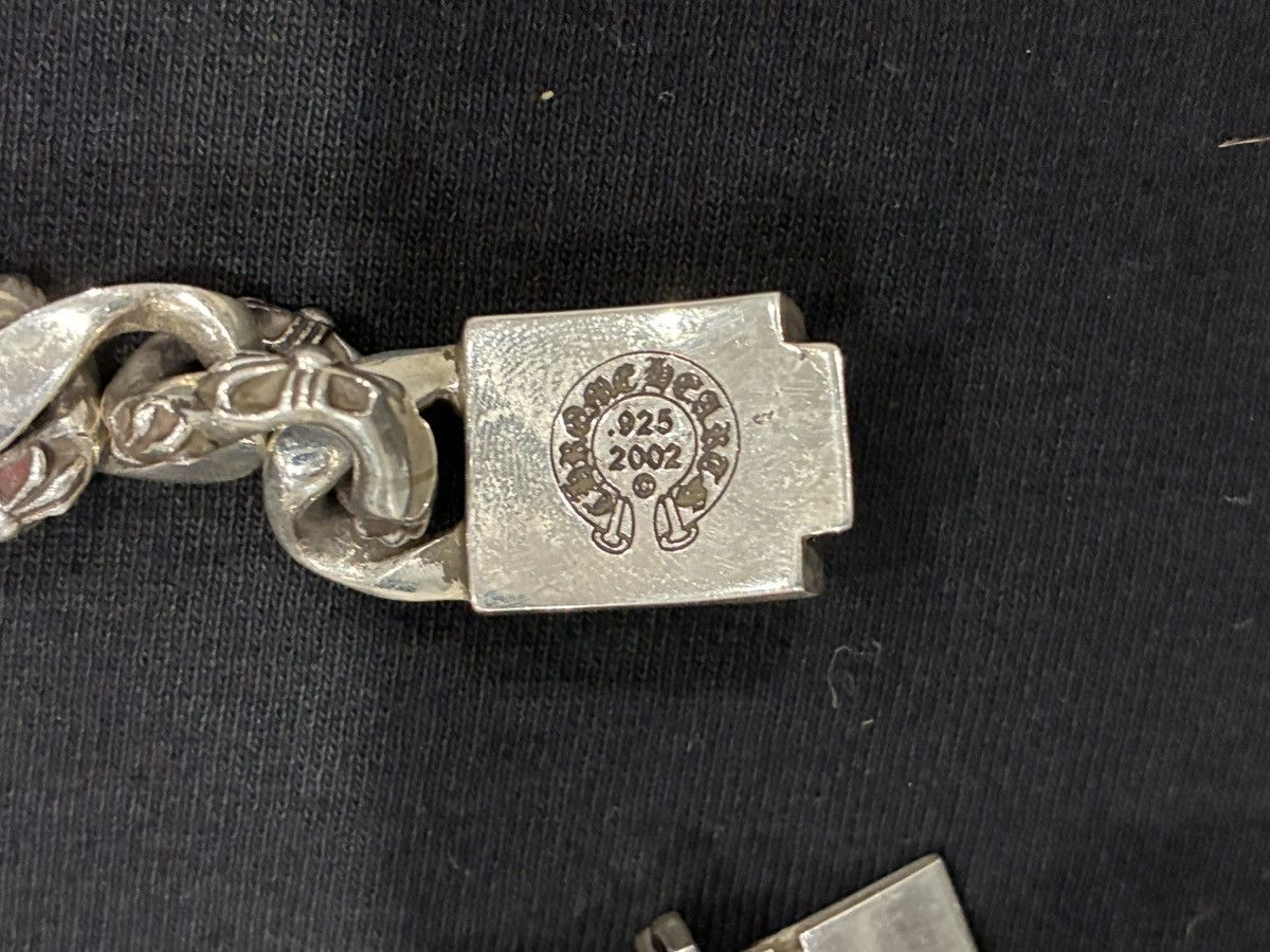 Chrome Hearts Large Fancy Link Plus Cross Box ID Bracelet