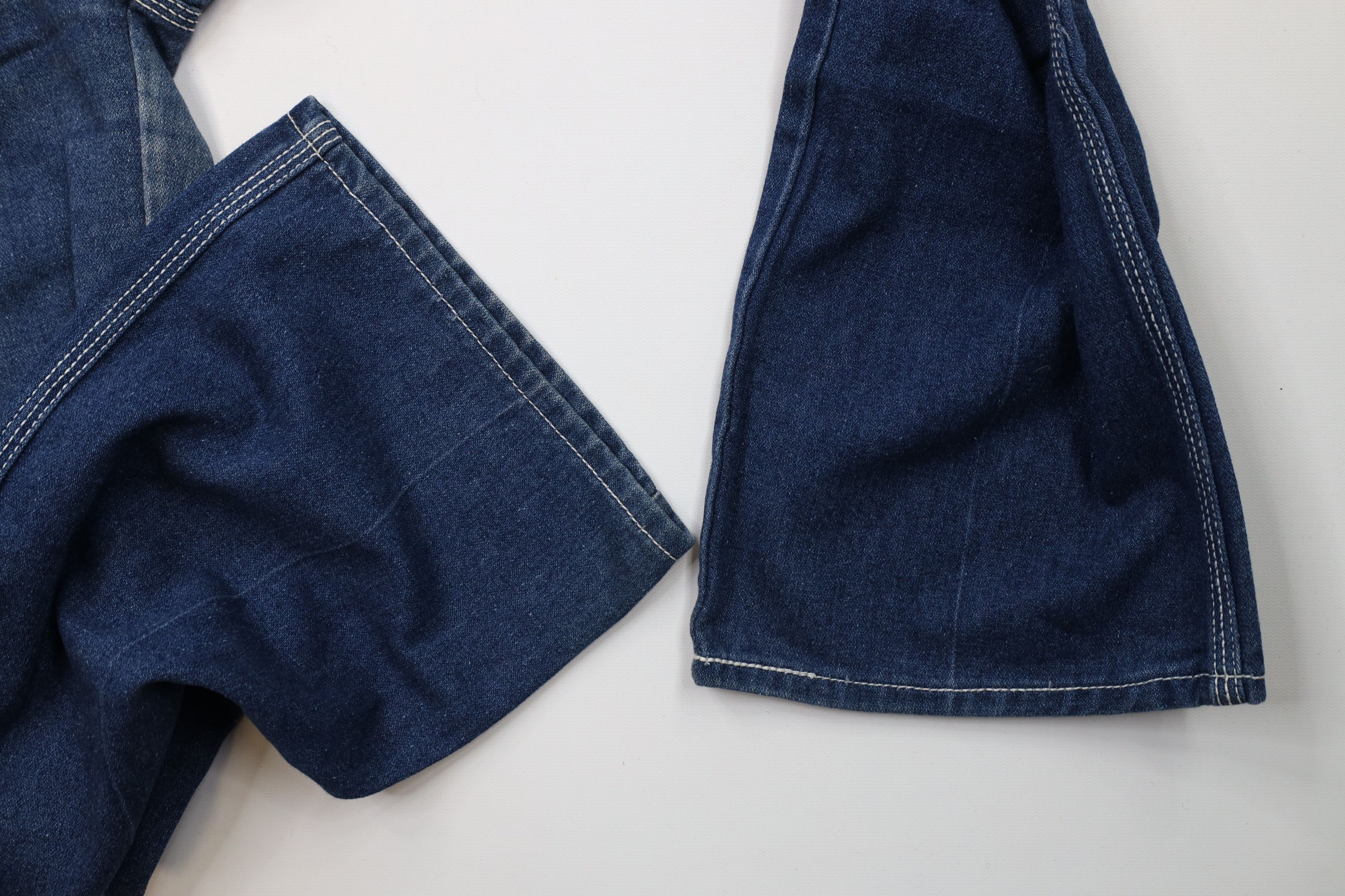Vintage Vintage 70s Streetwear Wide Leg Denim Jeans Blue Triblend Size US 30 / EU 46 - 6 Thumbnail