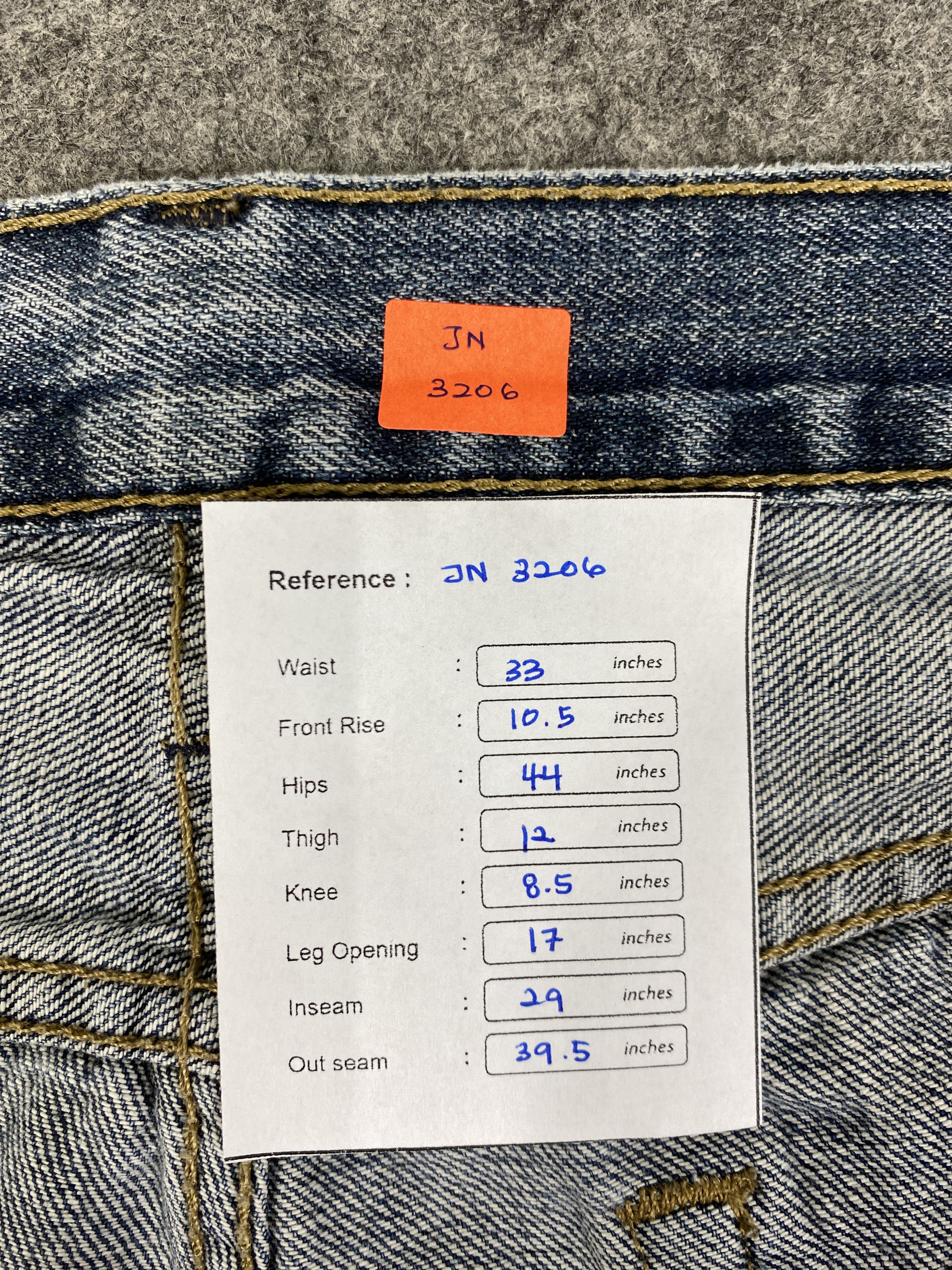 Japanese Brand Dirty Faded Blue Vintage Levis 527 Flare Jeans 33x29 -JN3206 Size US 33 - 8 Thumbnail