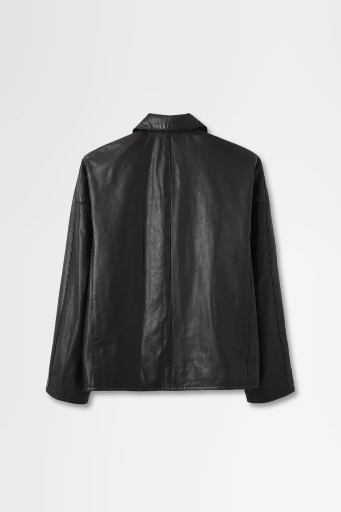 Japanese Brand Overcoat leather zip up blouson Size US L / EU 52-54 / 3 - 13 Thumbnail