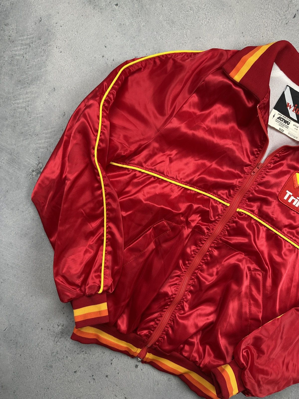 Vintage Vintage 80s Berkley Trilene Satin Racing Jacket 90s USA M Size US M / EU 48-50 / 2 - 4 Thumbnail