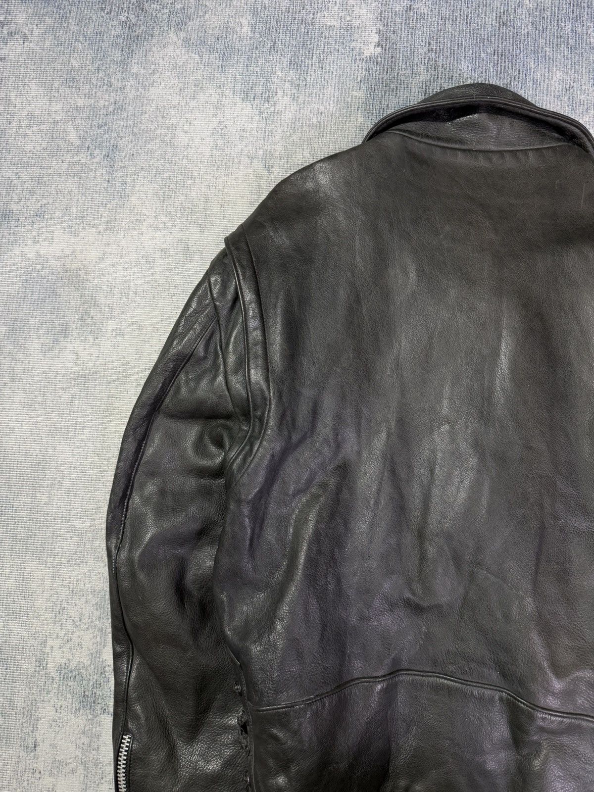 Chrome Hearts RARE! VINTAGE FIRST DAGGER PULL LEATHER JACKET Size US L / EU 52-54 / 3 - 17 Thumbnail