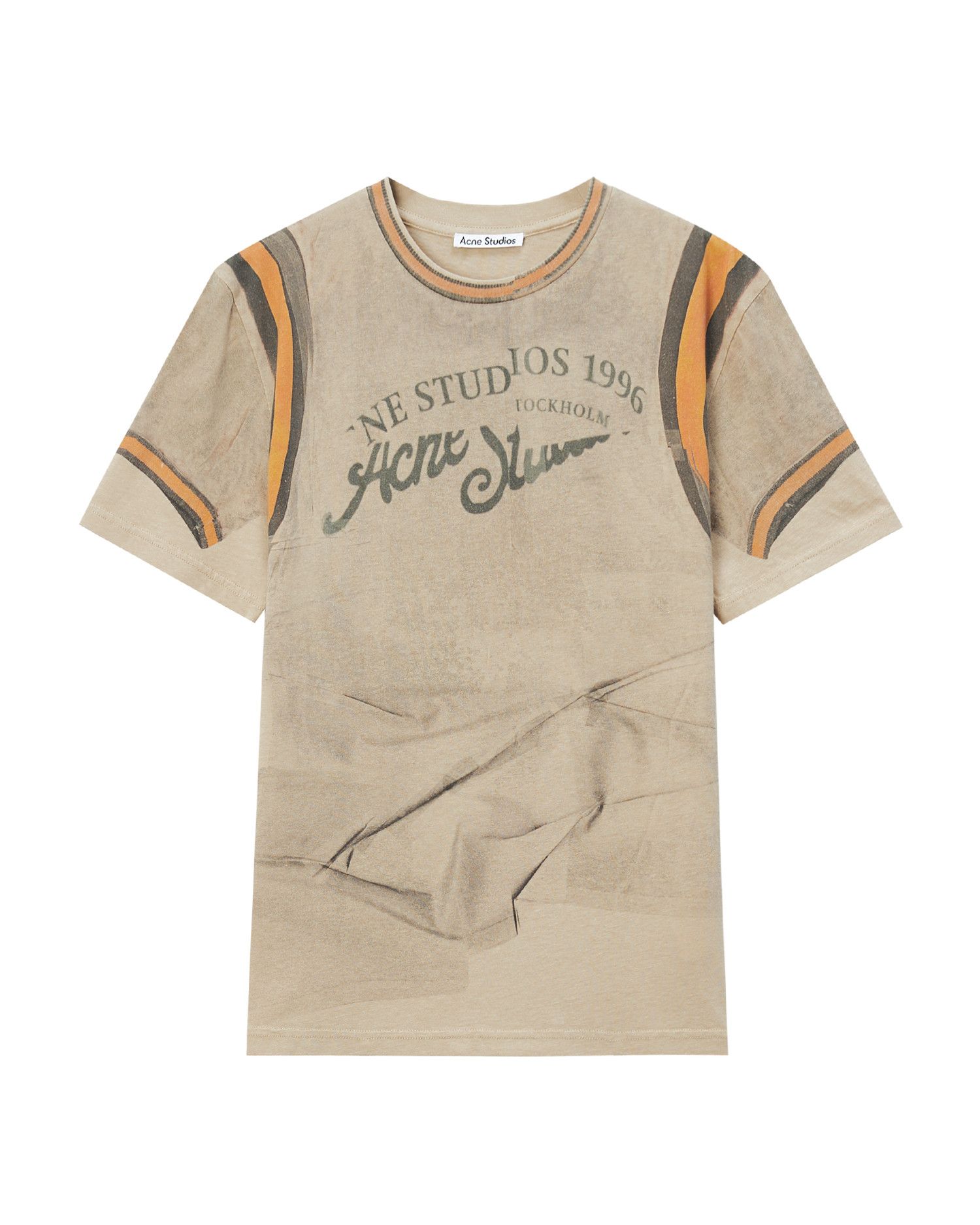 Acne Studios Acne Studios Letter Stripe Printed T-Shirt Size M / US 6-8 / IT 42-44 - 1 Thumbnail
