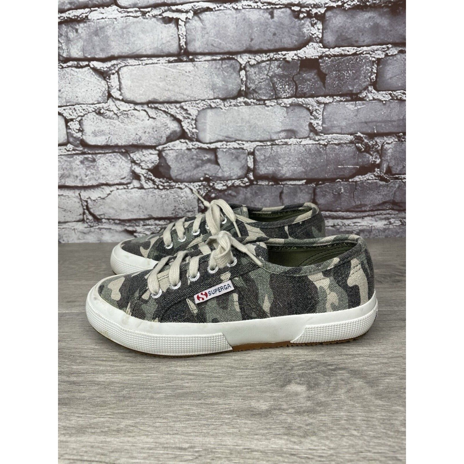 Superga Superga Camo Army Canvas Fabric Lace Up Casual Sneakers Shoe Size US 6 / IT 36 - 11 Thumbnail