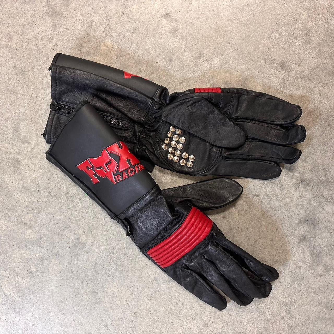 Other Vintage 1990s Fox Moto X leather gloves Size ONE SIZE - 2 Thumbnail